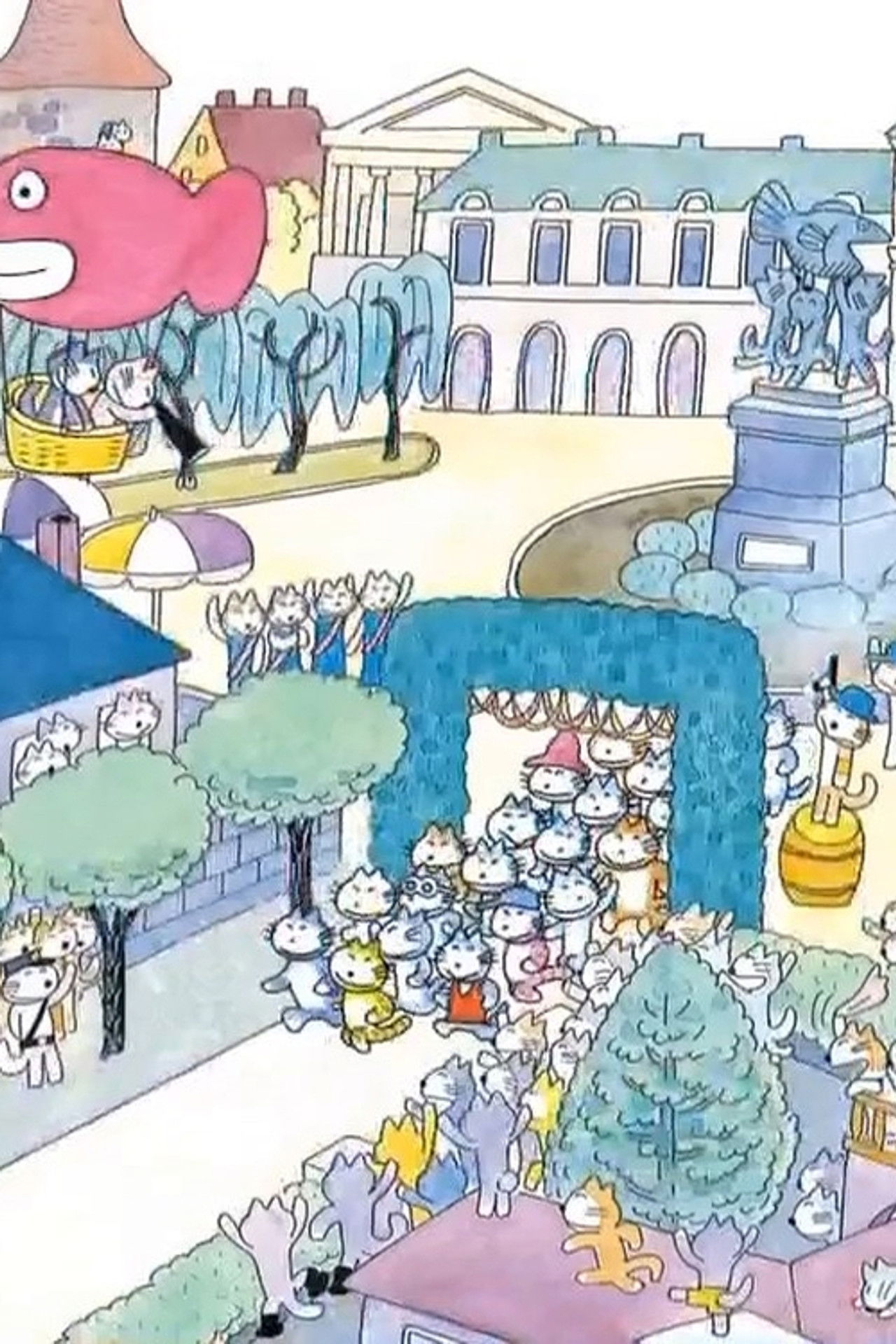 Eleven Cats' Marathon Backdrop