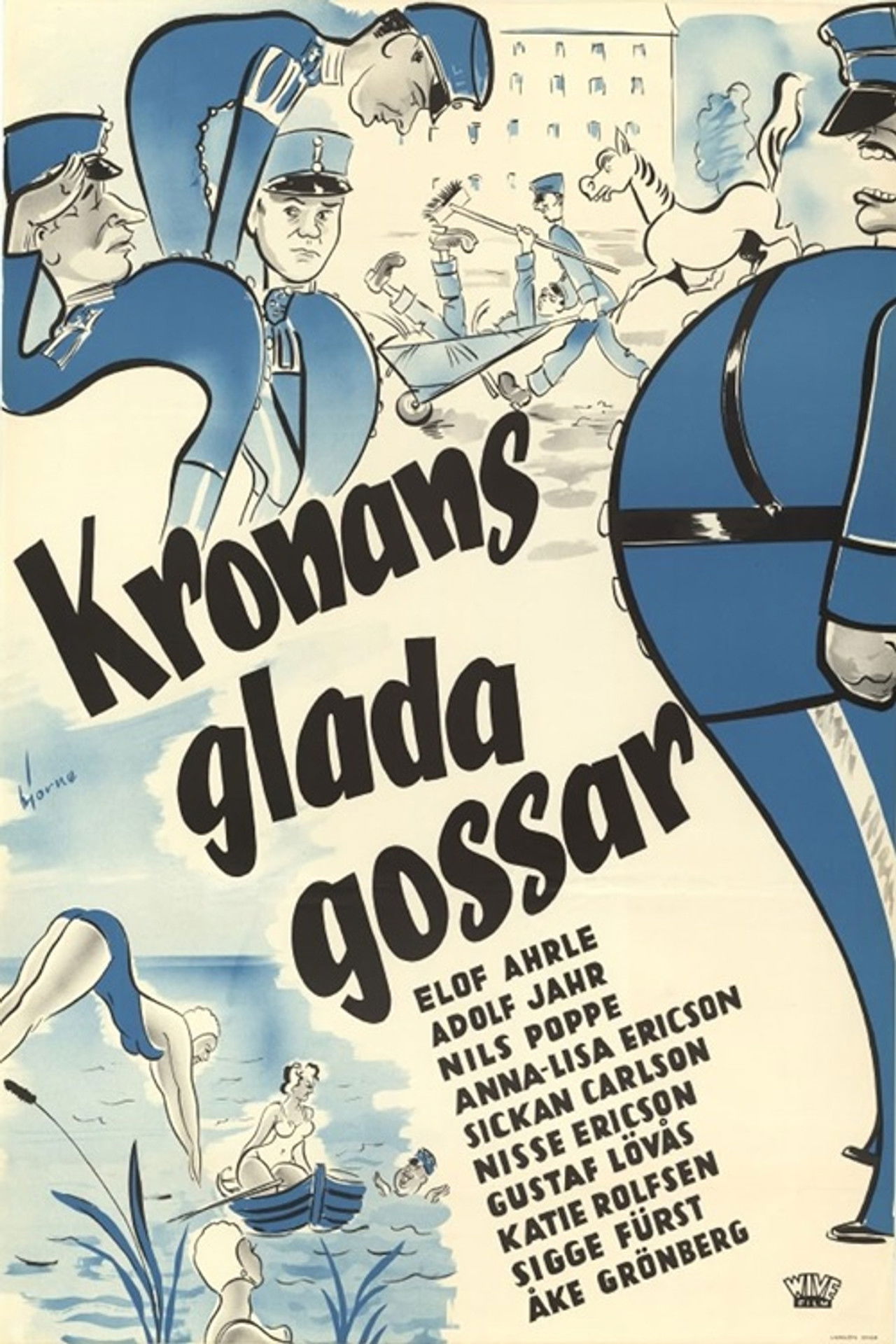Kronans glada gossar Backdrop