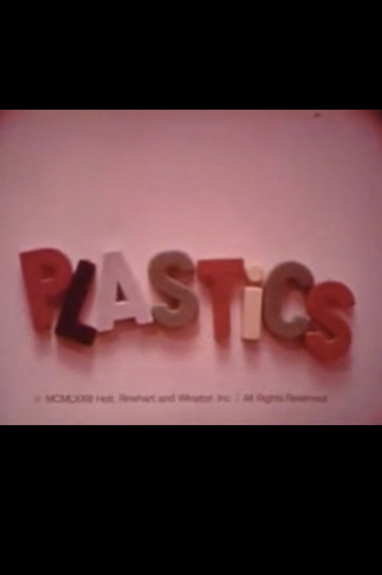 Plastics filmaffisch