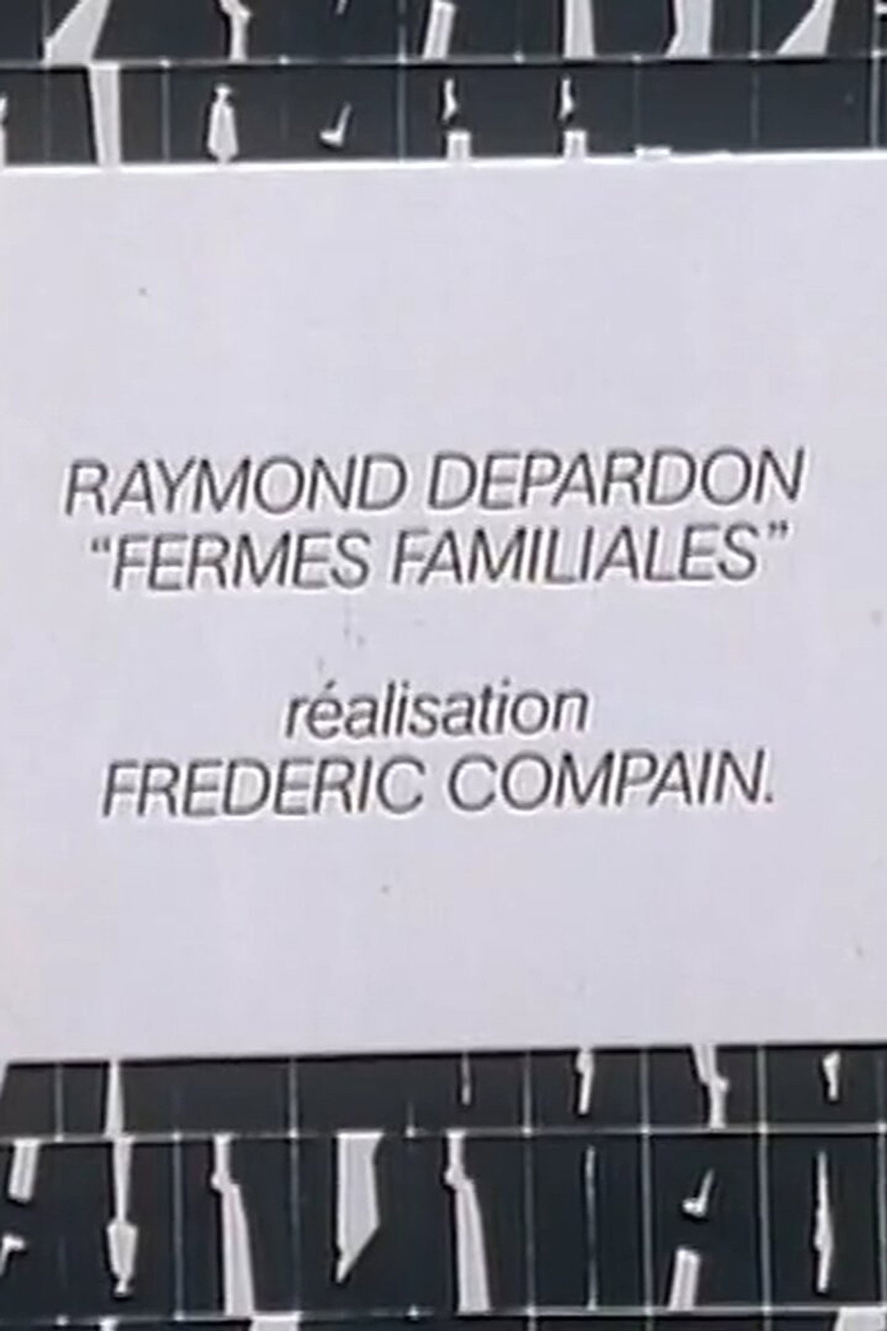 Raymond Depardon: Fermes familiales filmaffisch