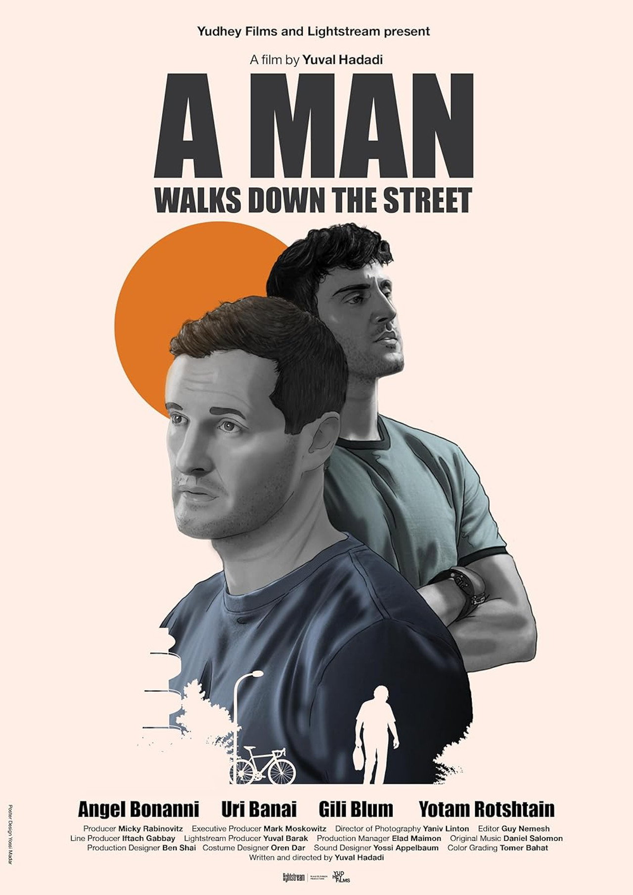 A Man Walks Down the Street filmaffisch