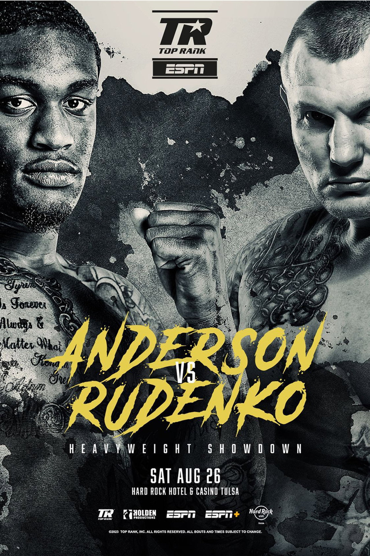 Jared Anderson vs. Andriy Rudenko filmaffisch