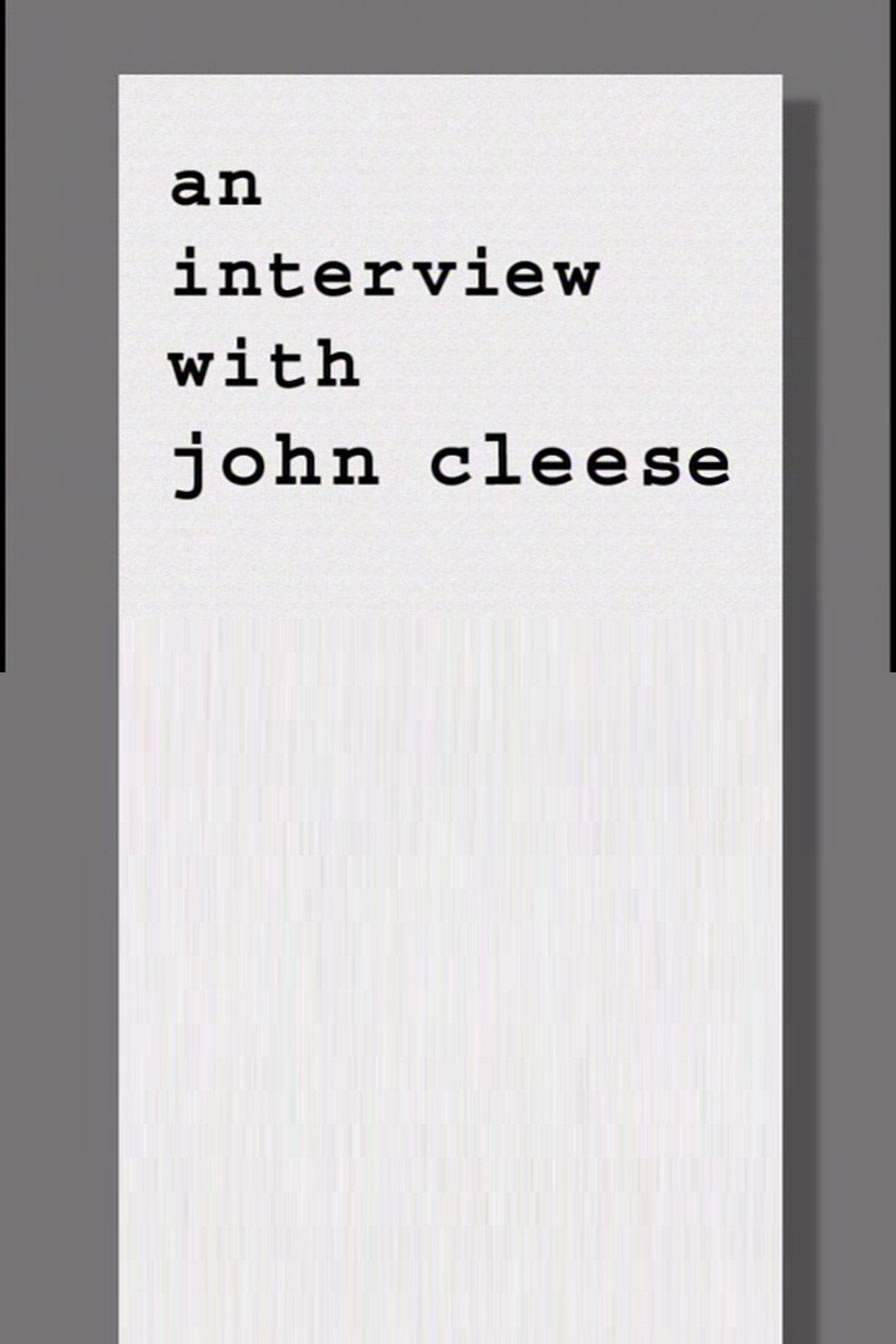 Fawlty Towers: An Interview with John Cleese Backdrop