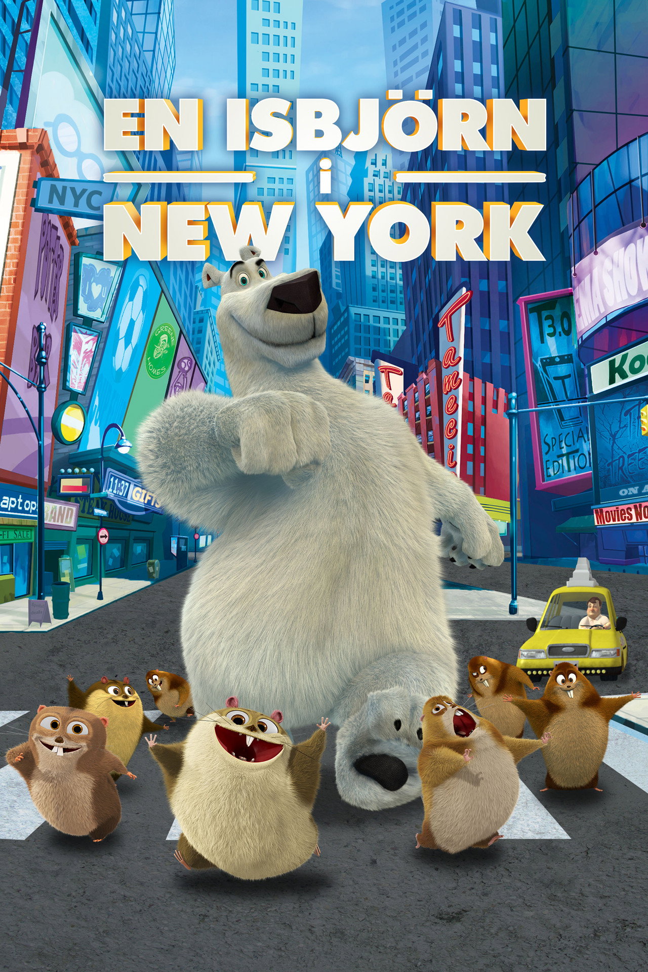 En isbjörn i New York filmaffisch
