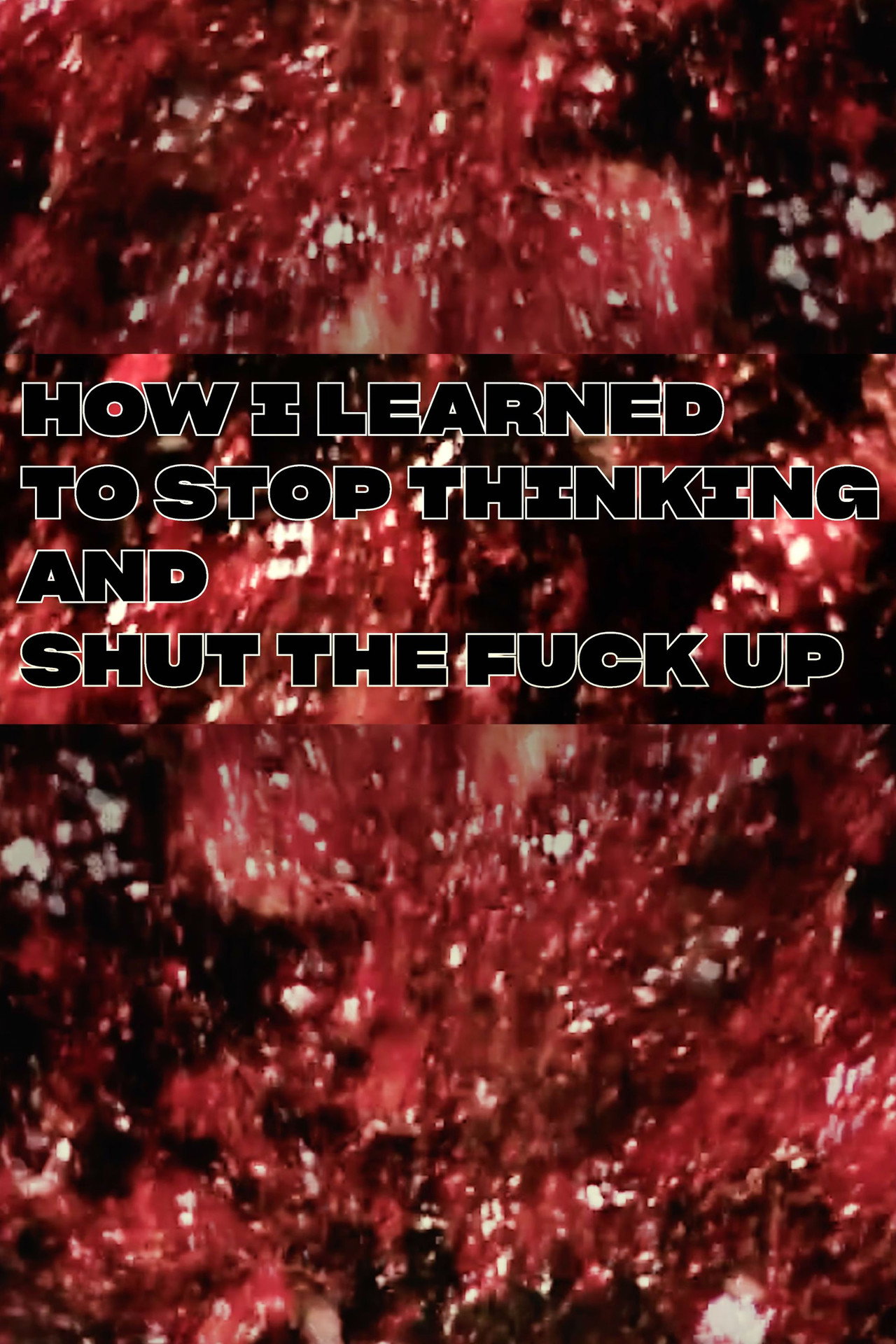 How I Learned To Stop Thinking And Shut The Fuck Up filmaffisch