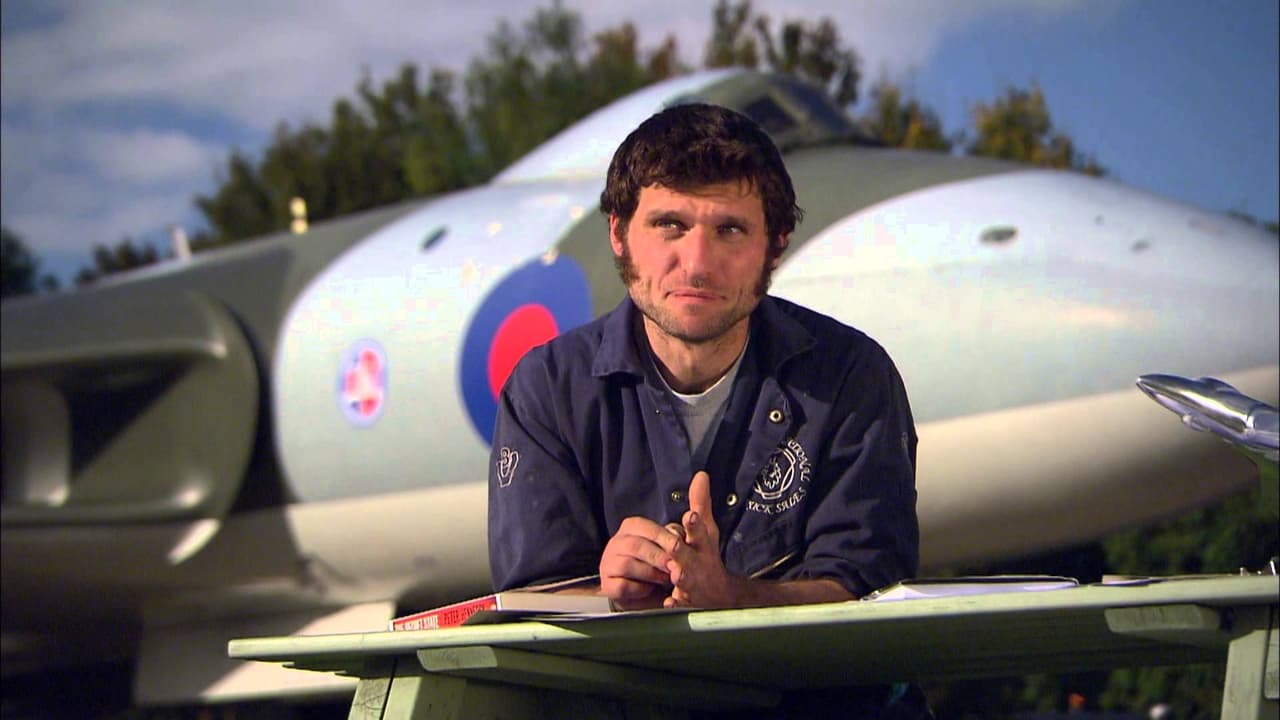 Scen från Guy Martin Last Flight of the Vulcan Bomber