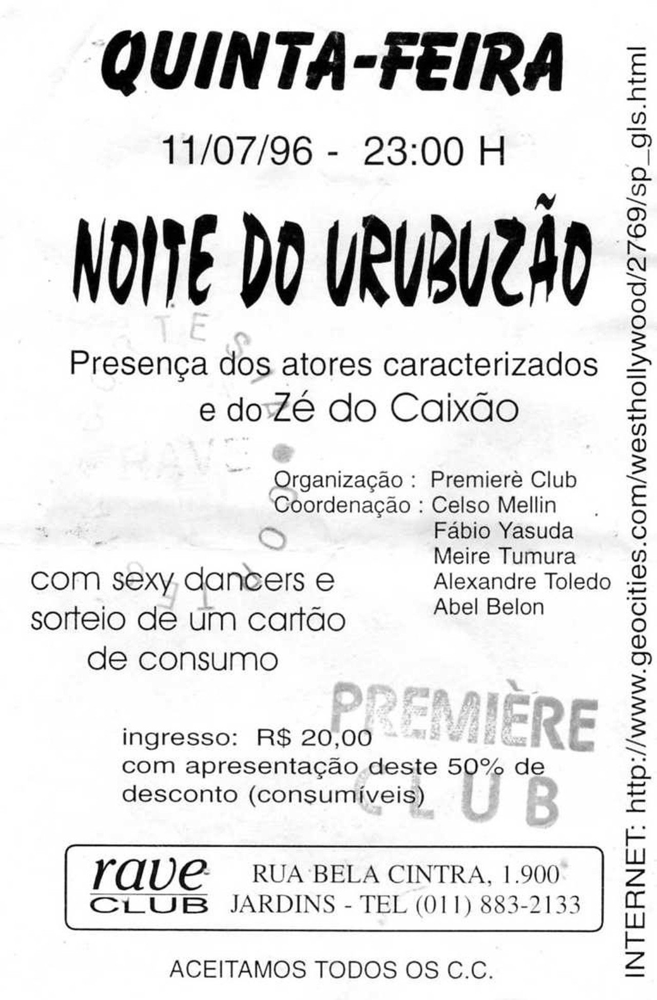 Noite do Urubuzão Humano filmaffisch