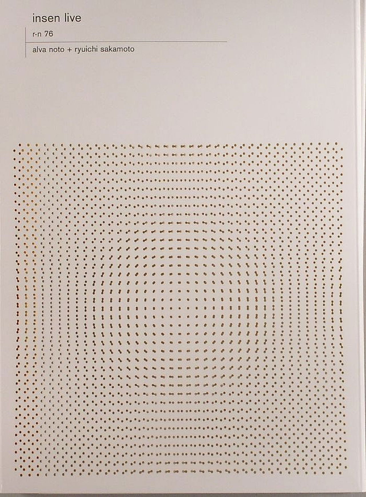 Alva Noto + Ryuichi Sakamoto: Insen Live Backdrop