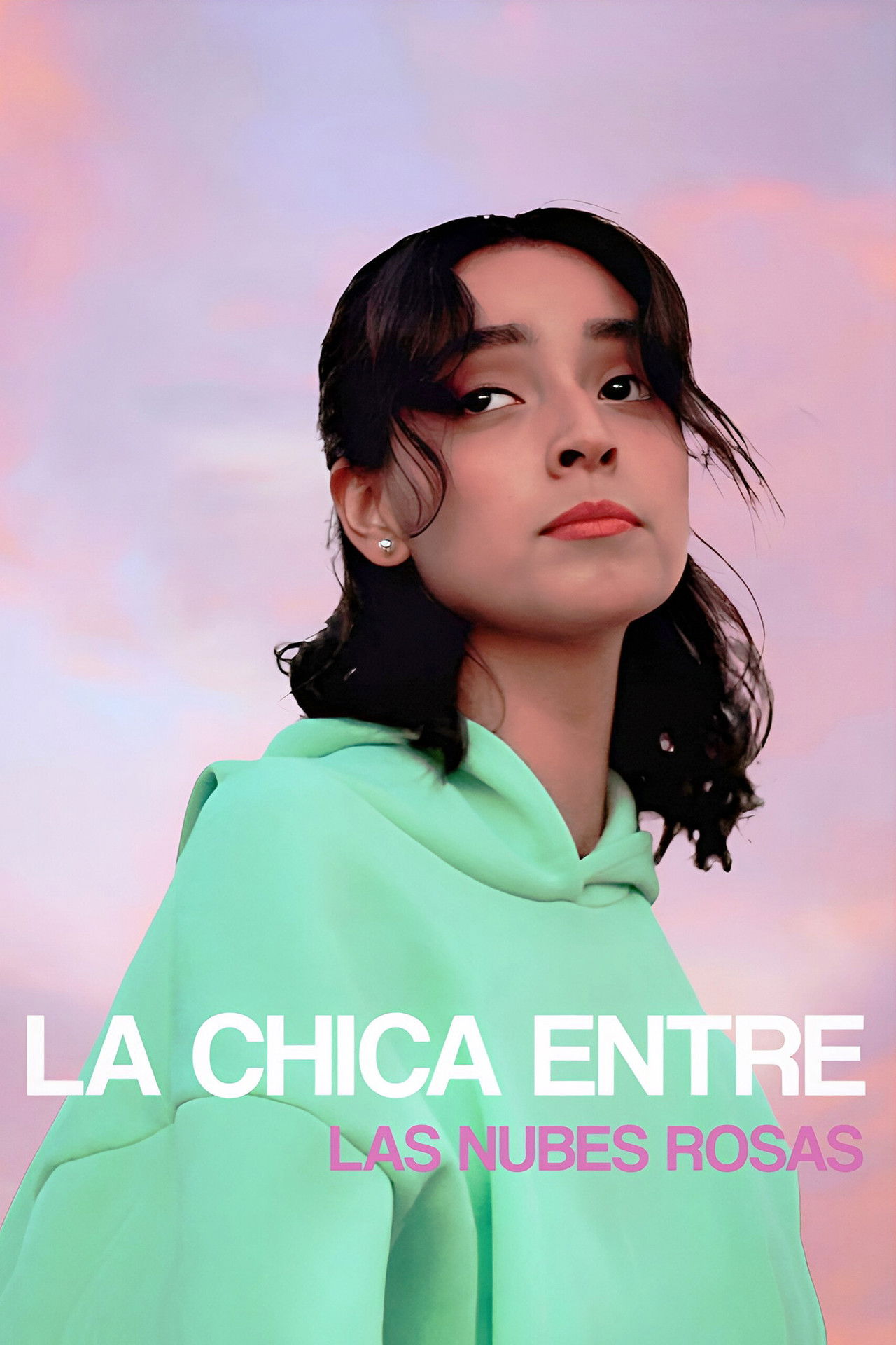 The Girl Between The Pink Clouds Backdrop