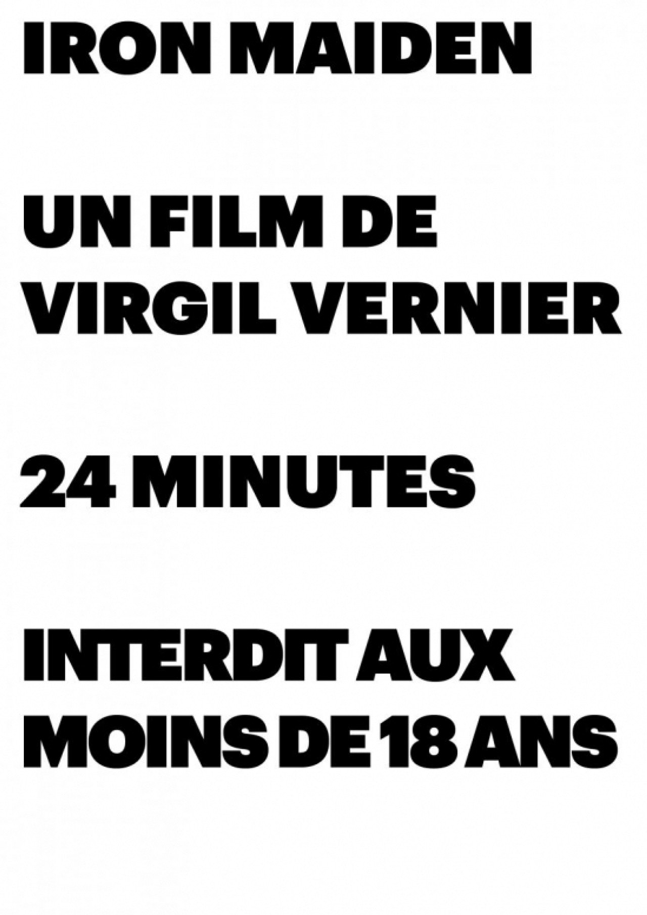 Iron Maiden filmaffisch