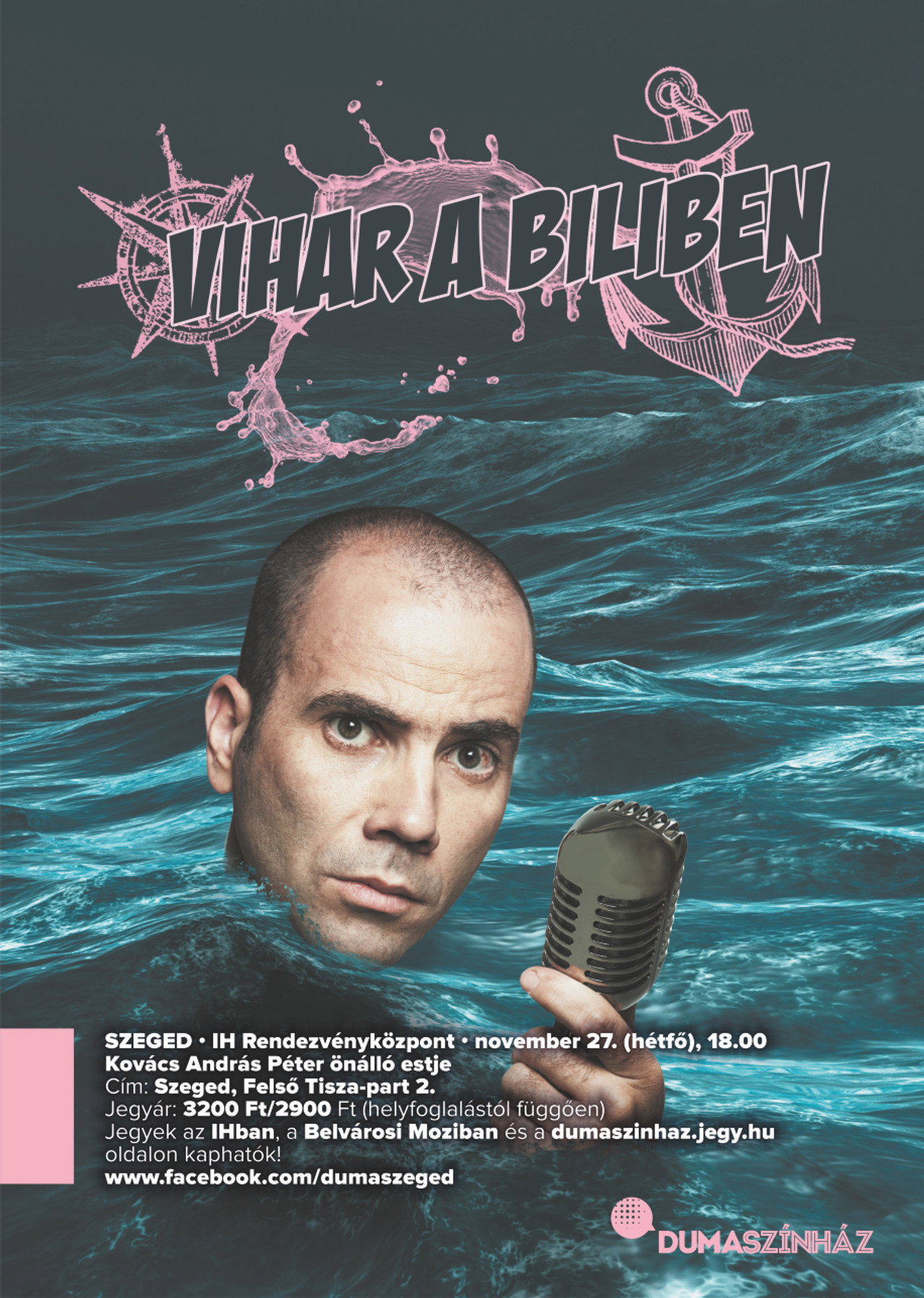 Dumaszínház: Vihar a biliben - Kovács András Péter önálló estje filmaffisch
