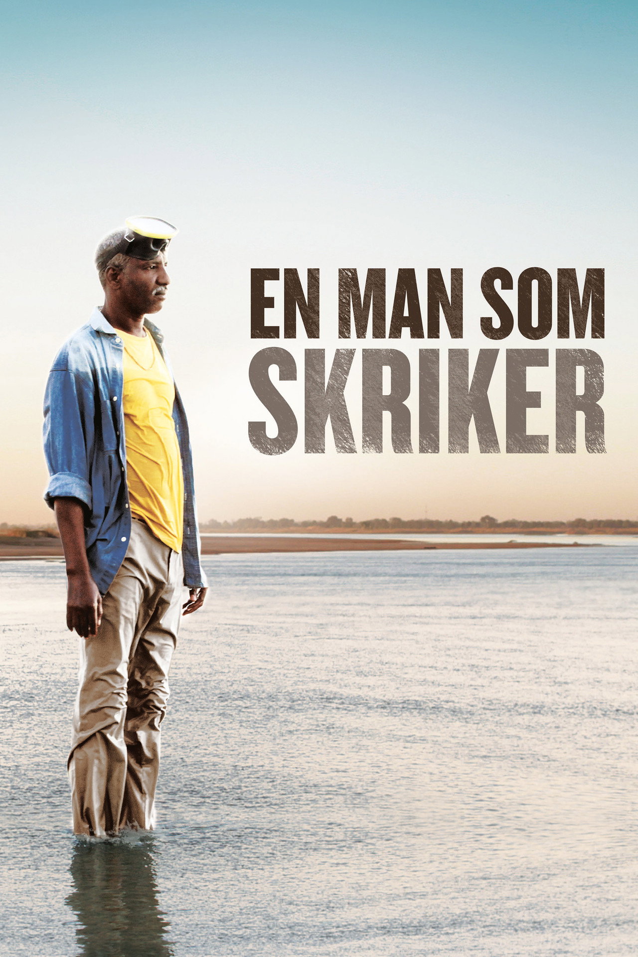 En man som skriker filmaffisch
