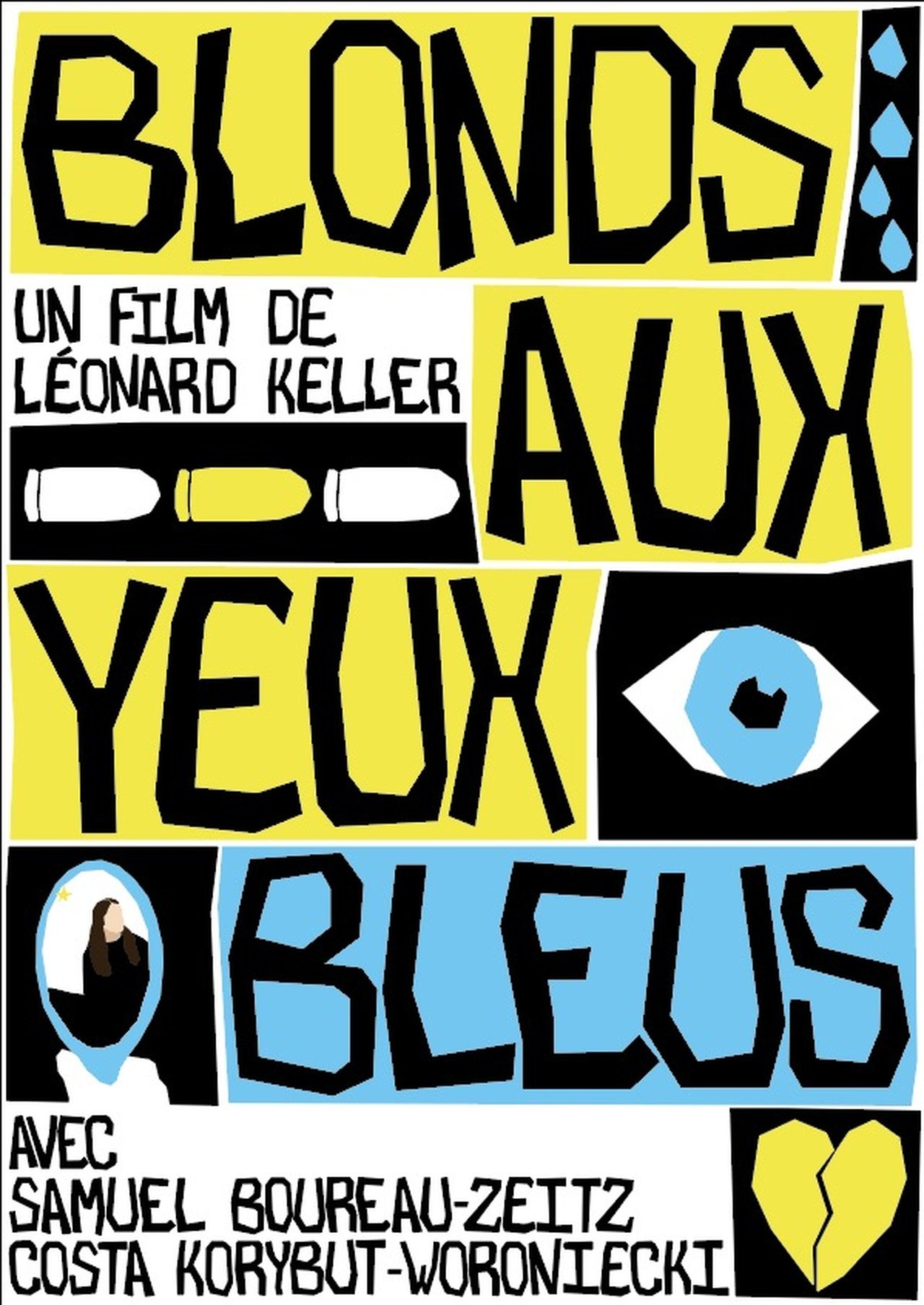 Blonds aux yeux bleus poster