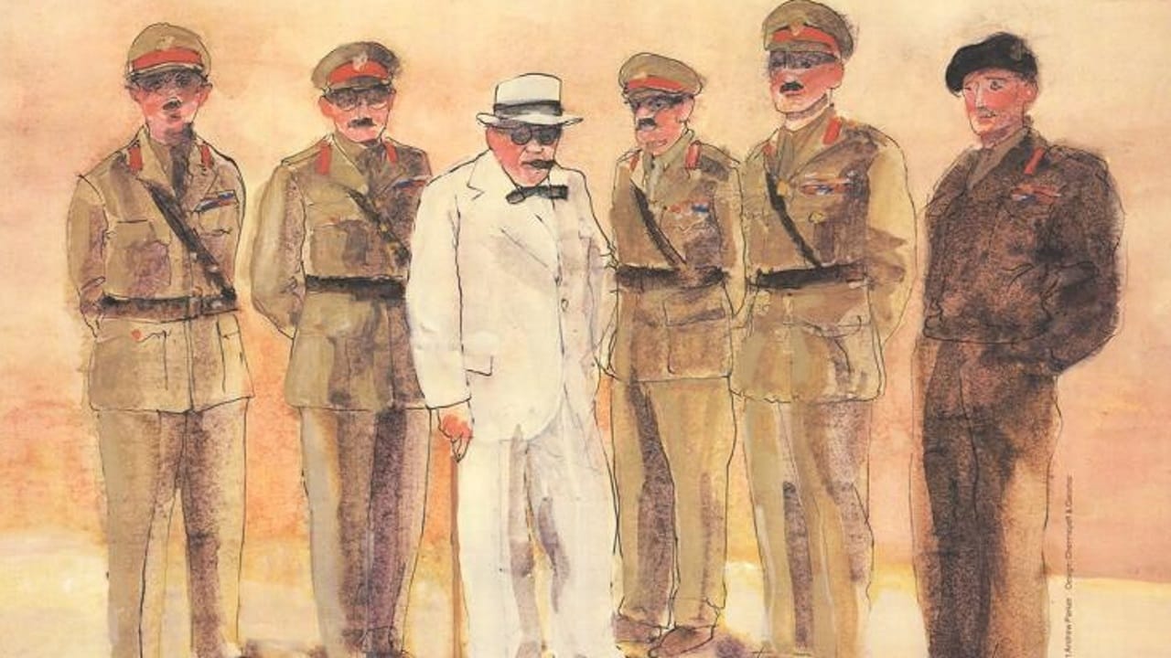 Scen från Churchill and the Generals