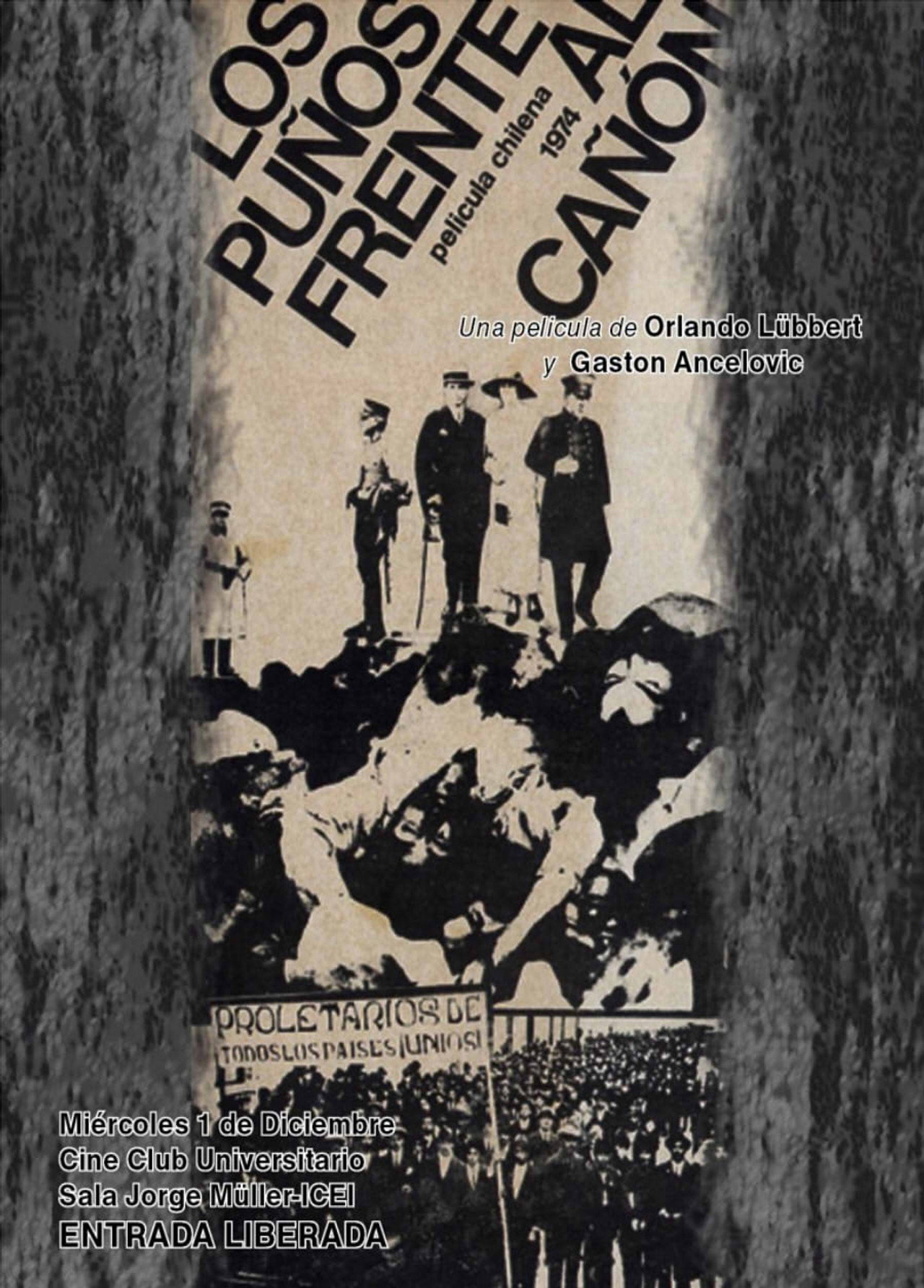 Los puños frente al cañón filmaffisch