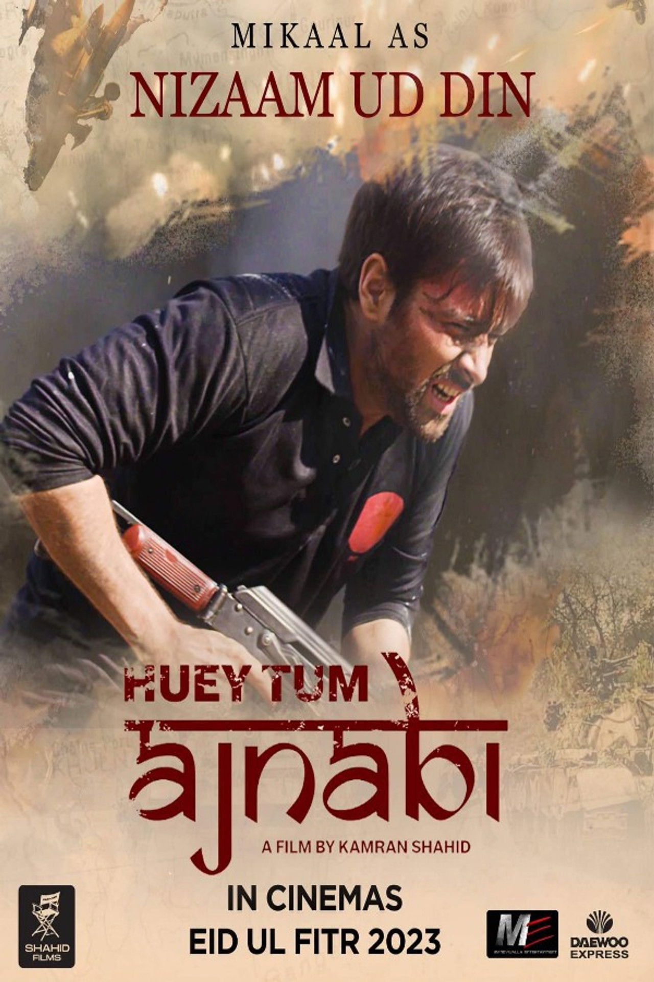 Huey Tum Ajnabi (2023) Urdu Pakistani PRE DVD backdrop