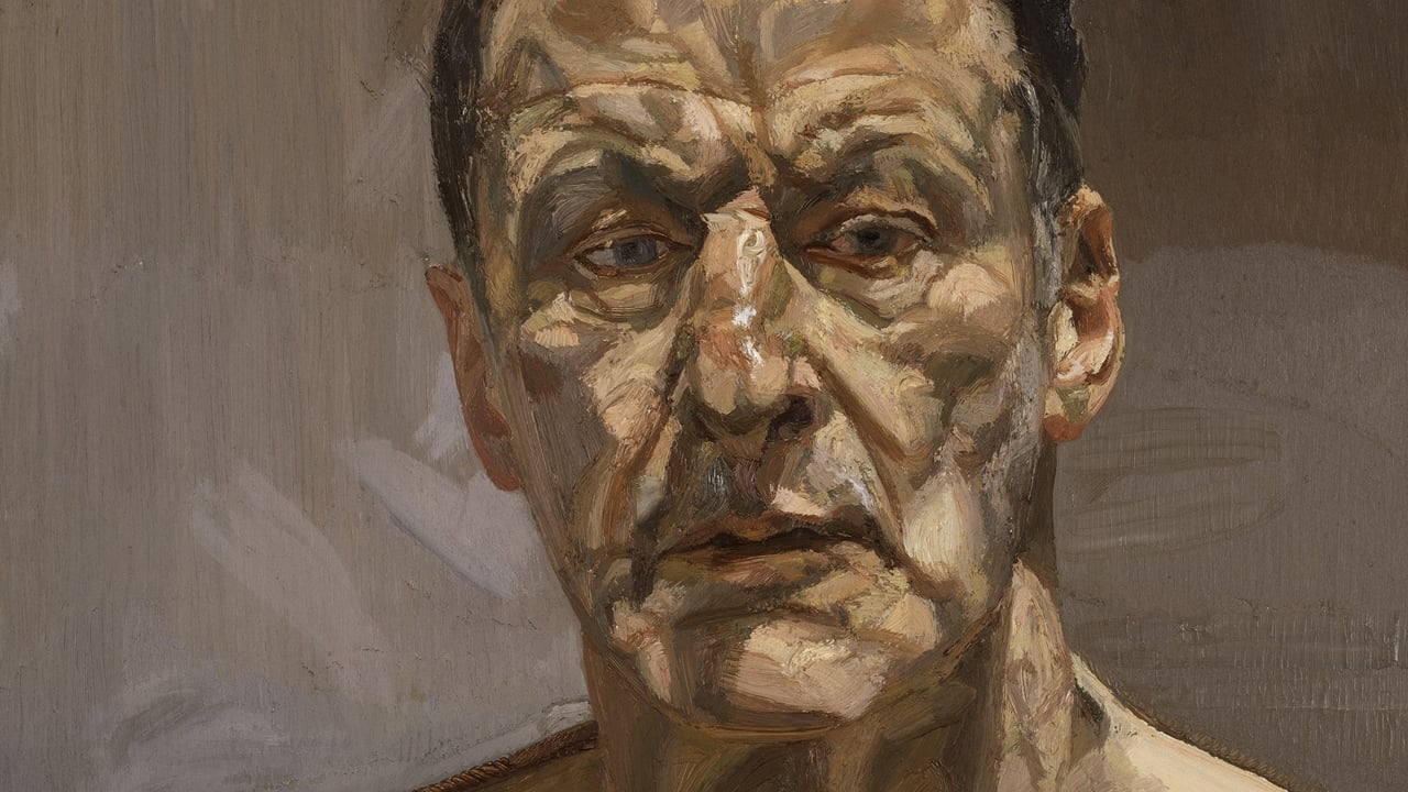 Lucian Freud: A Self Portrait background