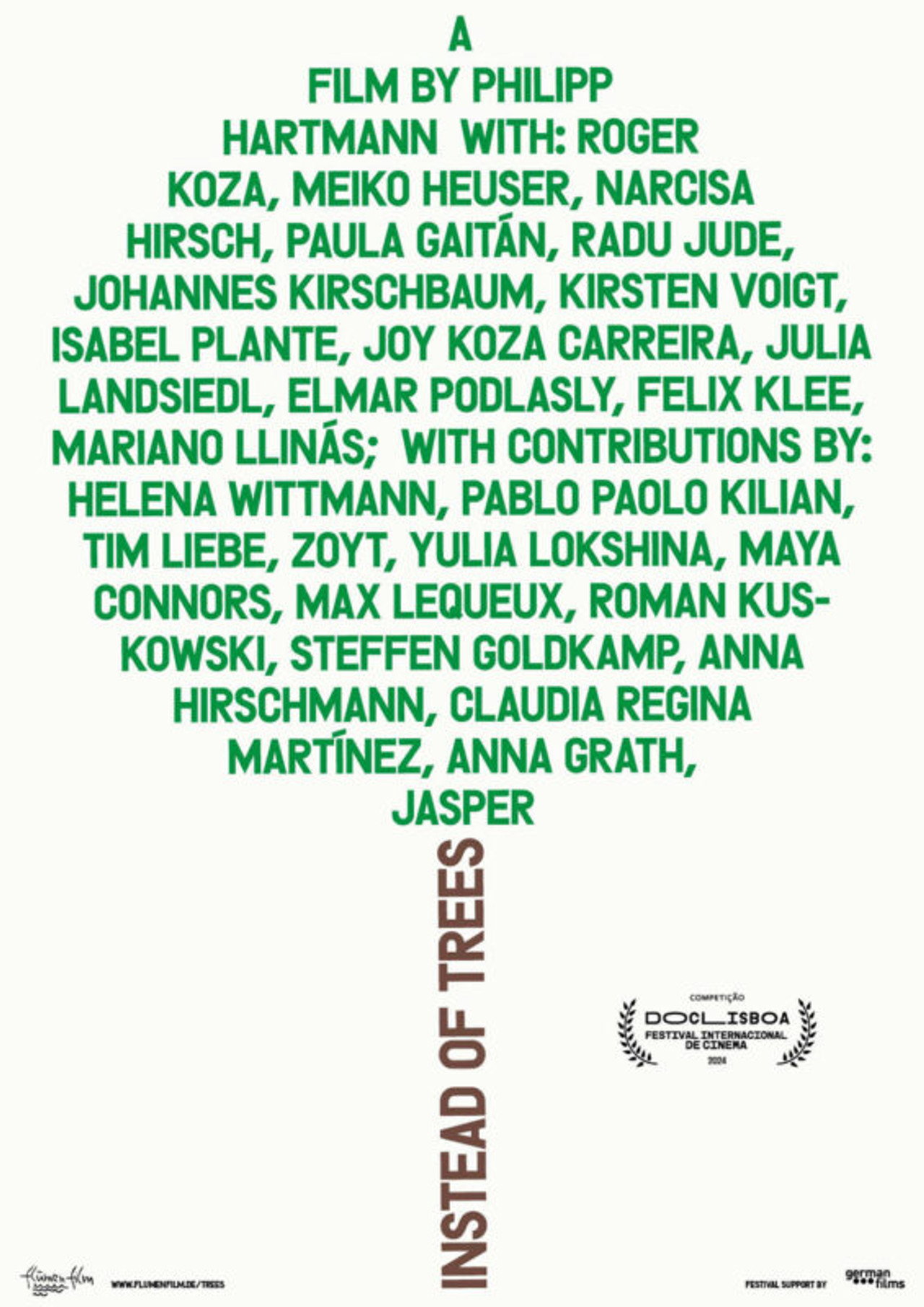 En vez de árboles filmaffisch