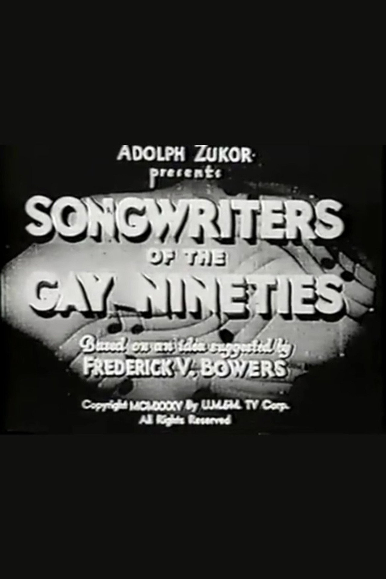 Songwriters of the Gay Nineties Backdrop
