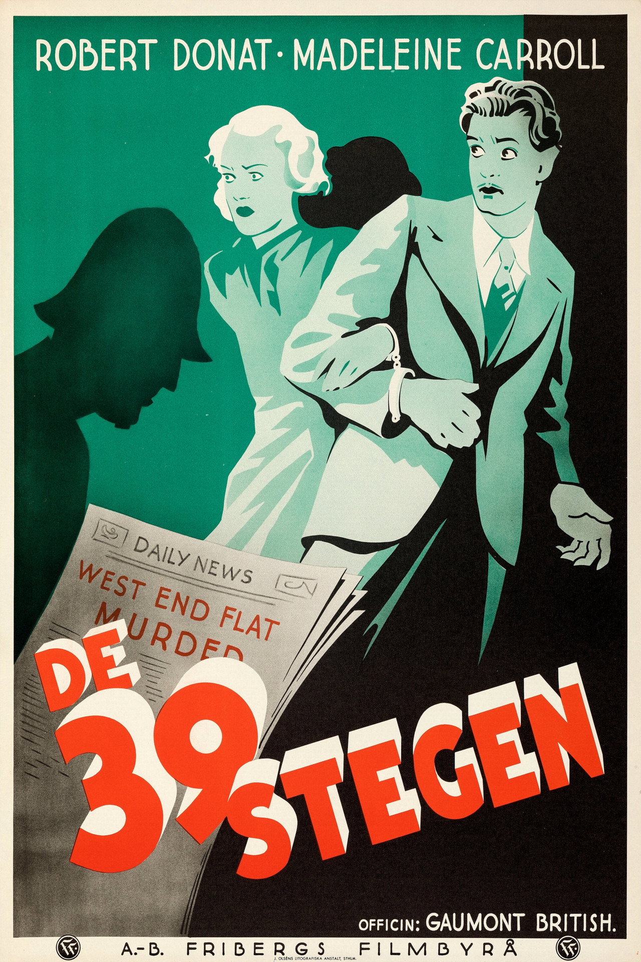 De 39 stegen filmaffisch