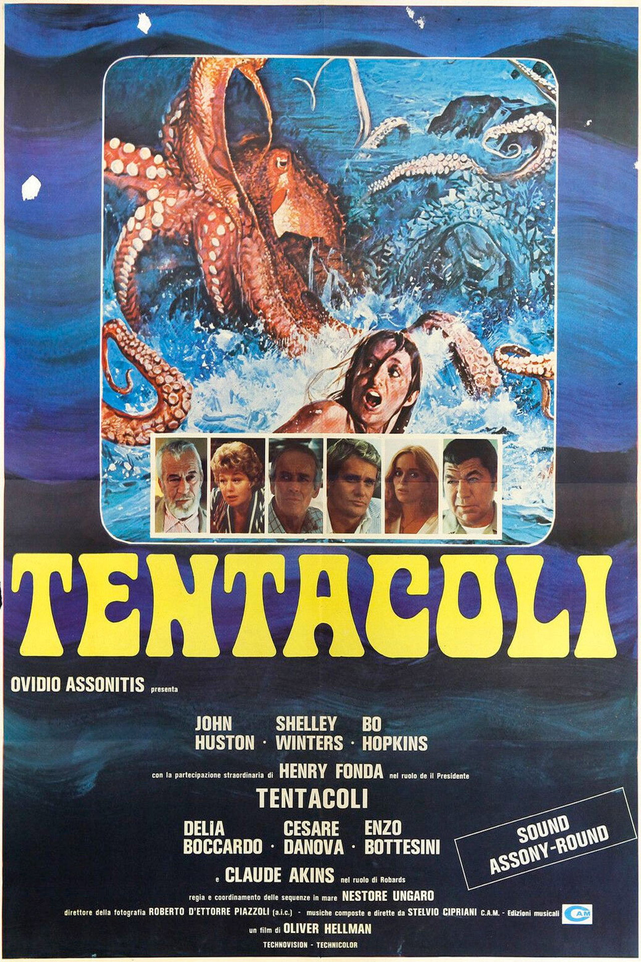 Dödens tentakler filmaffisch