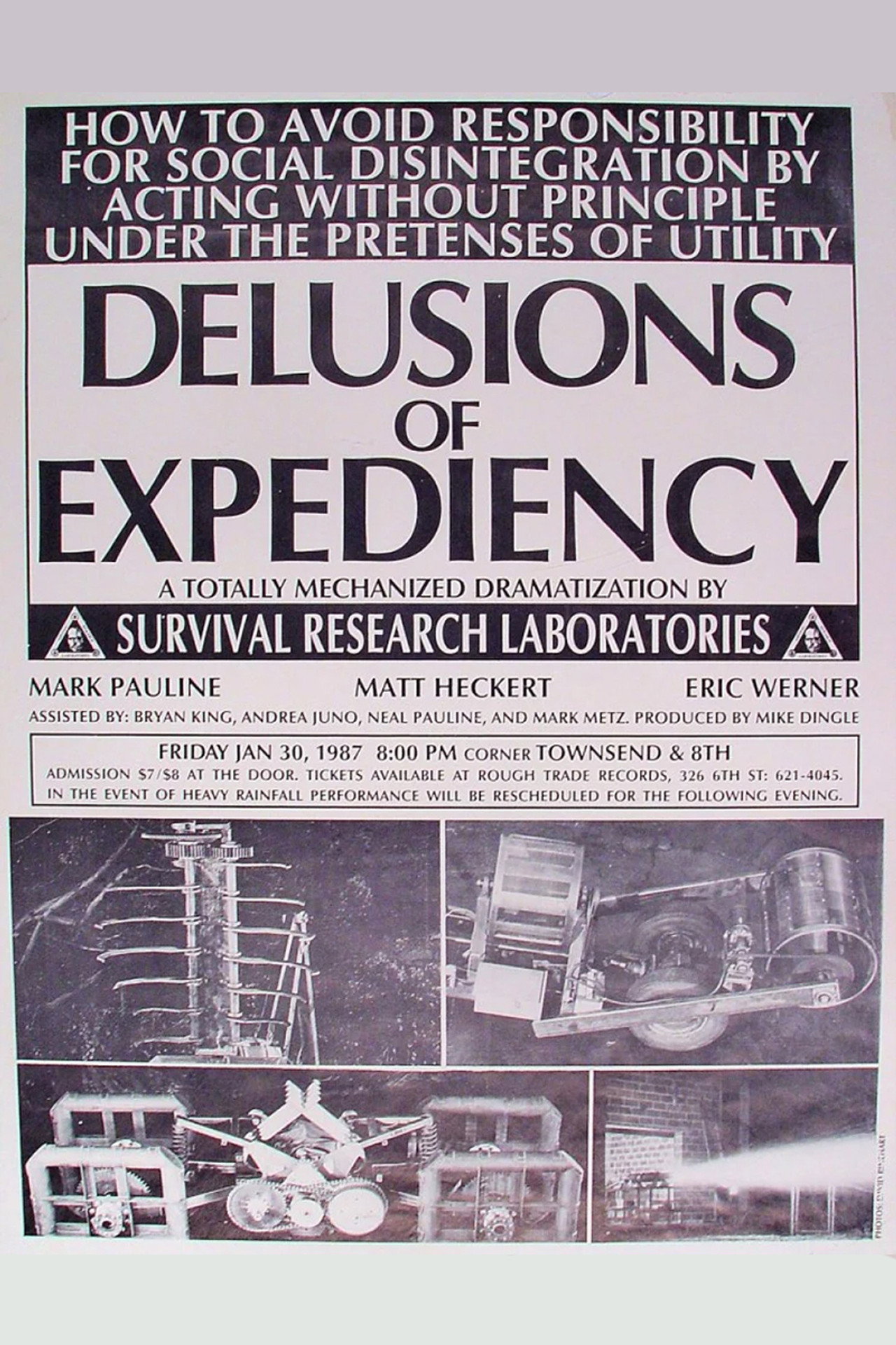 Delusions of Expediency: How to Avoid Responsibility for Social Disintegration by Acting Without Principle Under the Pretenses of Utility filmaffisch