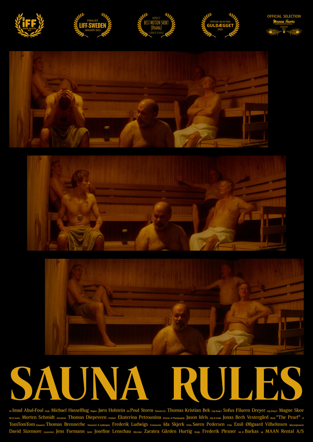 Sauna Rules Backdrop