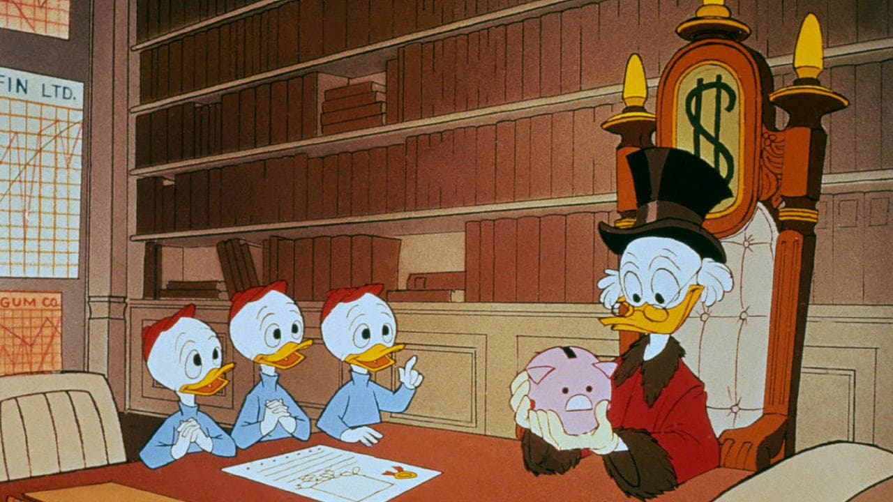 Scrooge McDuck and Money Backdrop Image