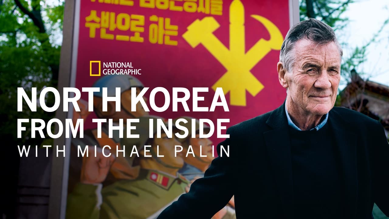 Michael Palin in North Korea background