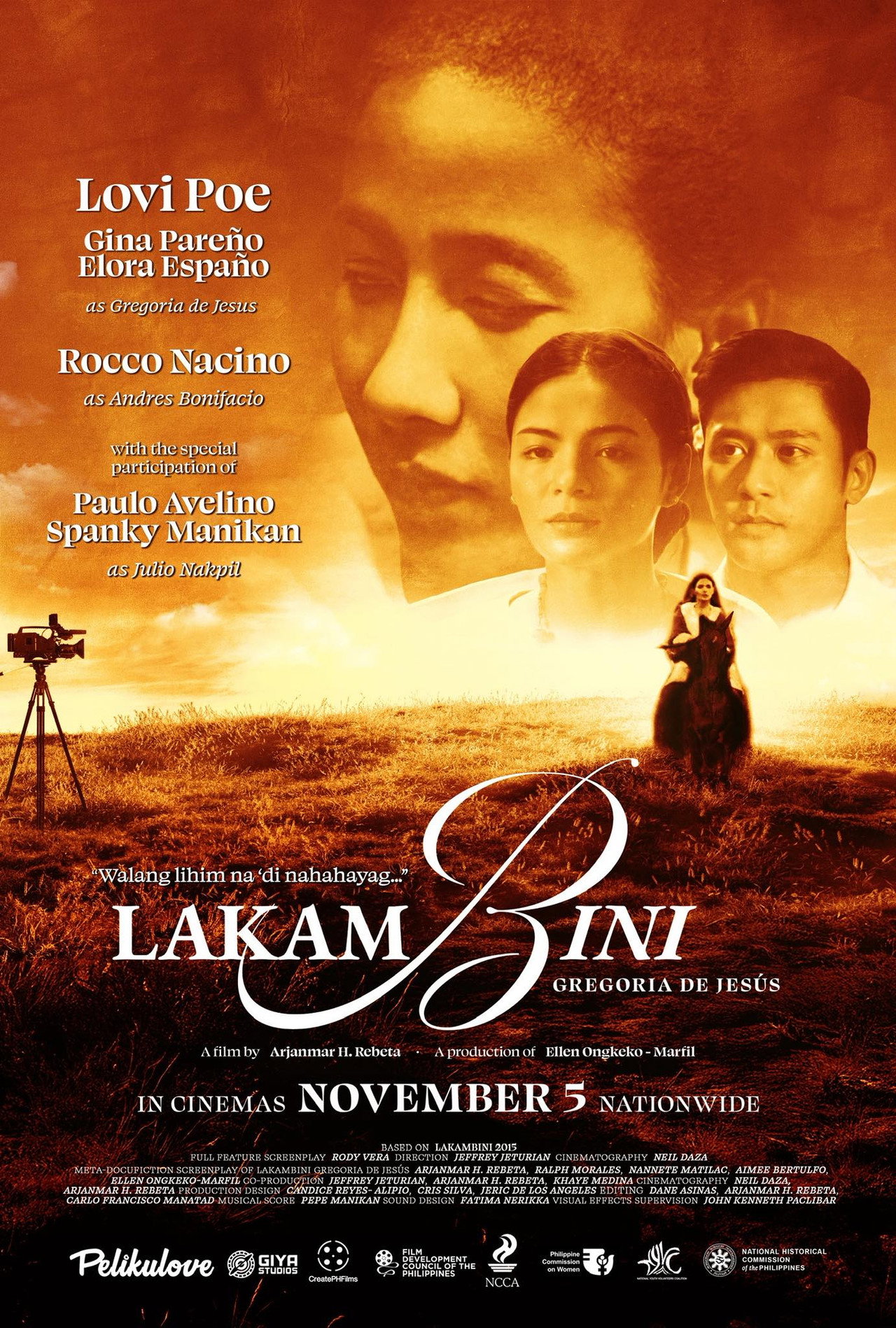 Lakambini, Gregoria de Jesus filmaffisch