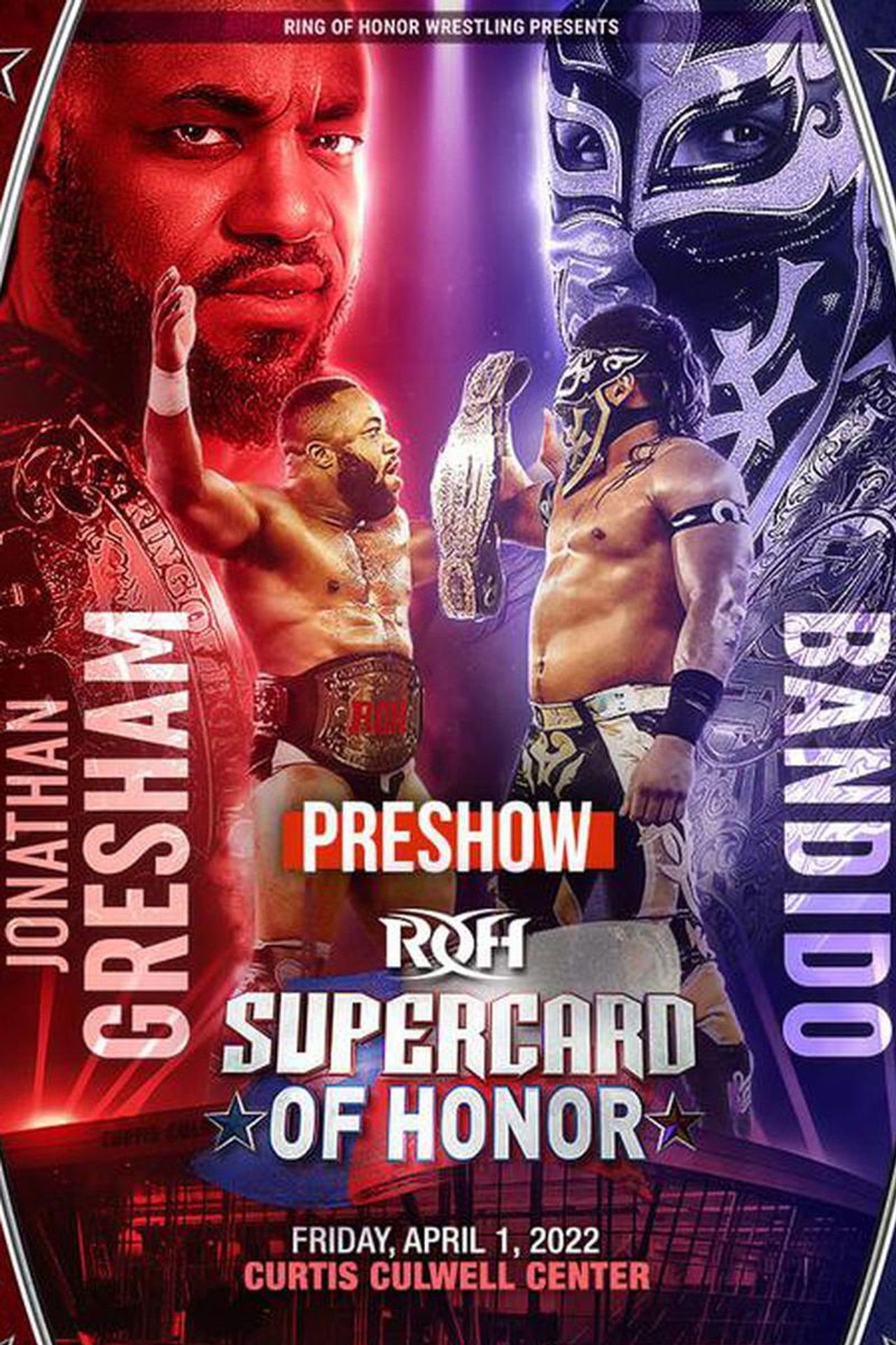 ROH: Supercard of Honor XV Pre Show Backdrop
