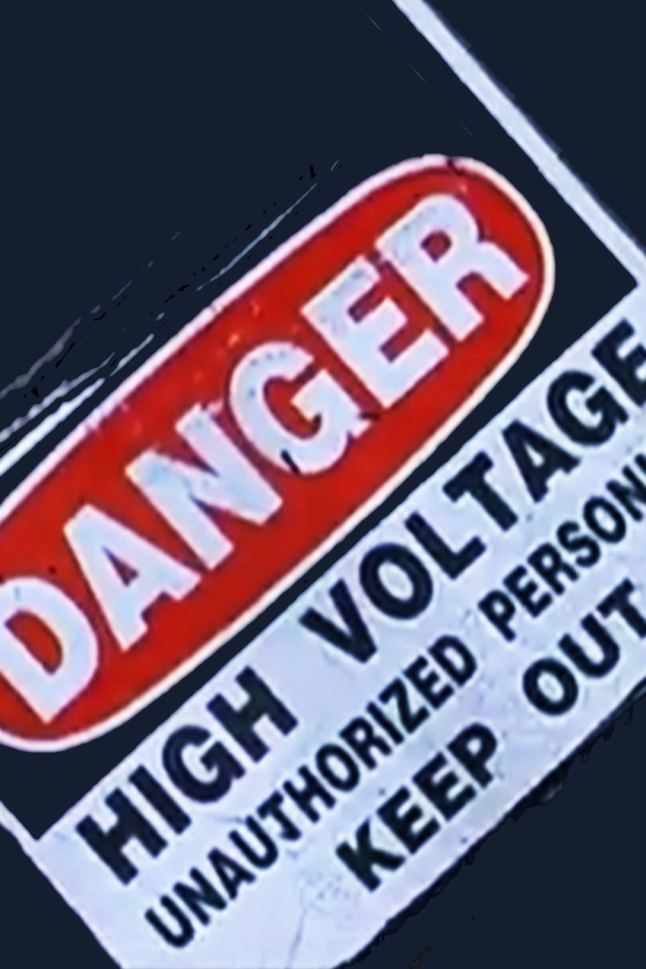 Danger: High Voltage Backdrop