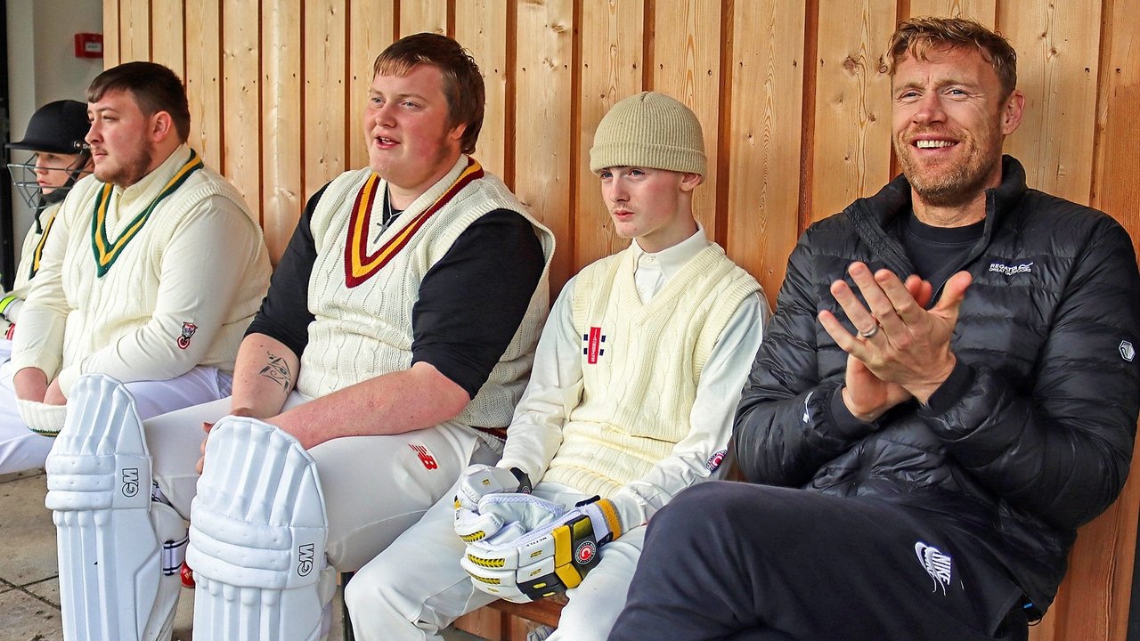 Freddie Flintoff's Field of Dreams backdrop