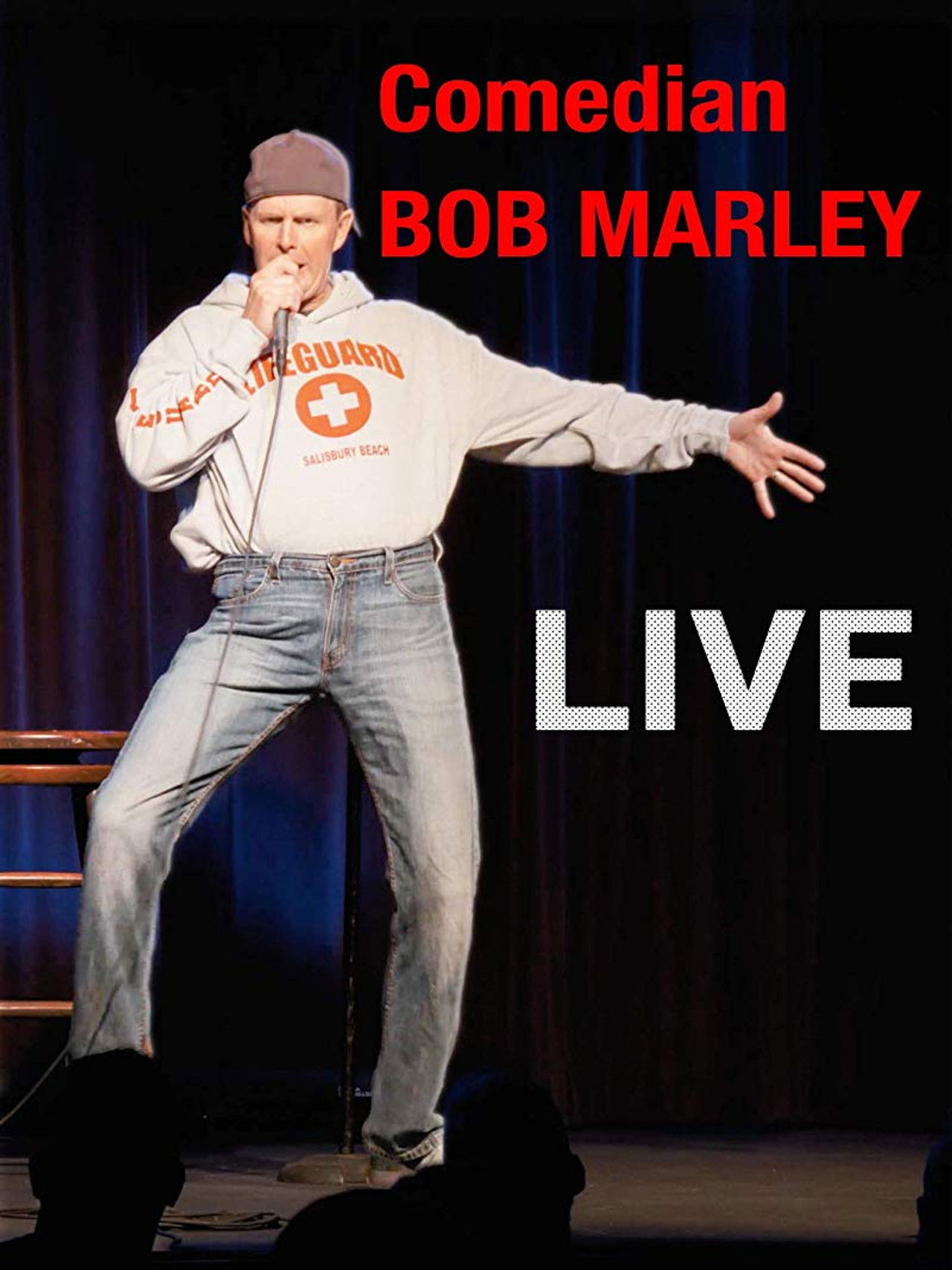 Comedian Bob Marley Live Backdrop