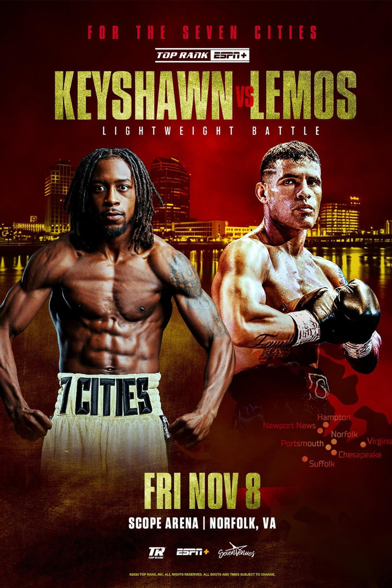 Keyshawn Davis vs. Gustavo Lemos filmaffisch