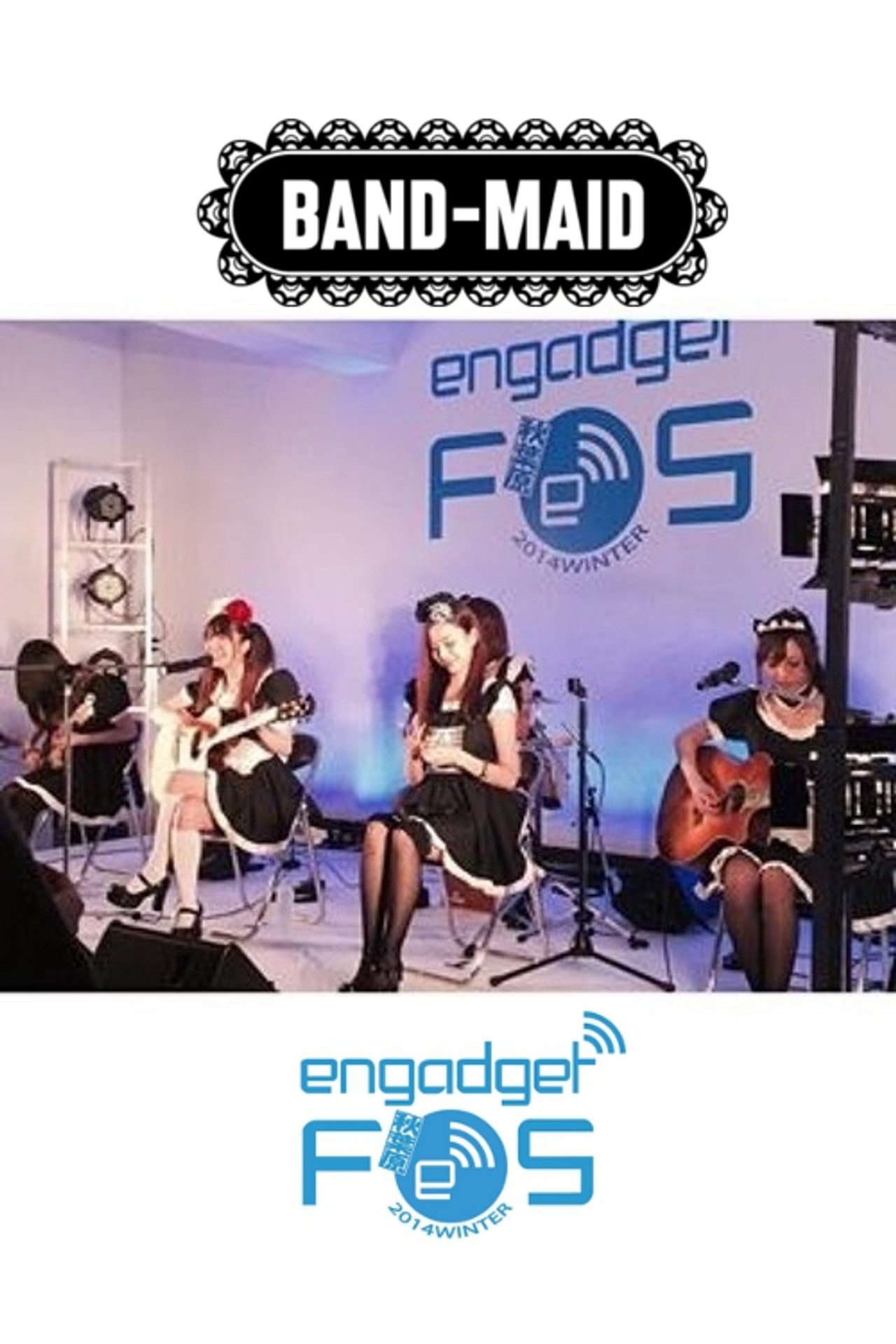 BAND-MAID - Engadget 2014 Winter Festival Backdrop