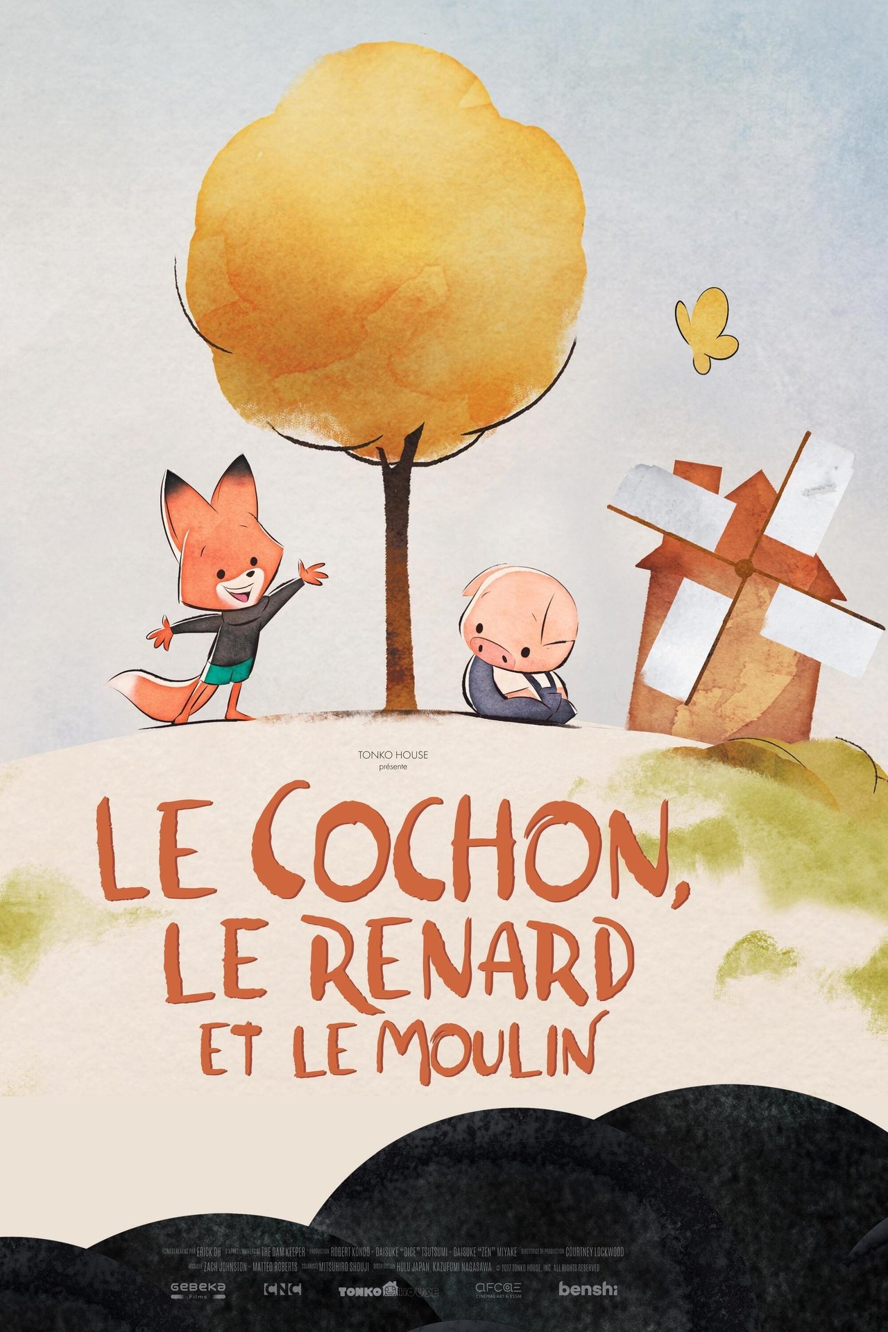 Le cochon, le renard et le moulin poster