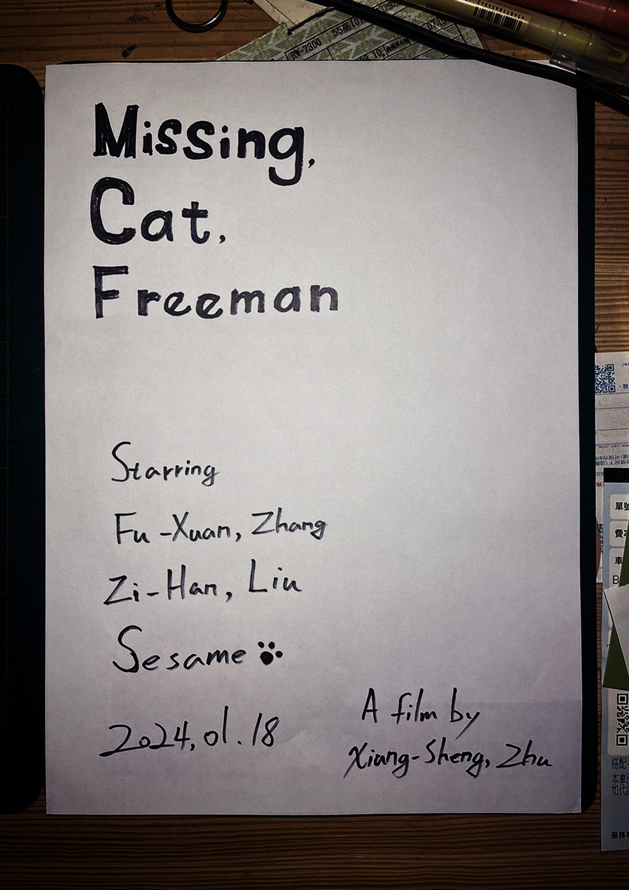 Missing, Cat, Freeman Backdrop