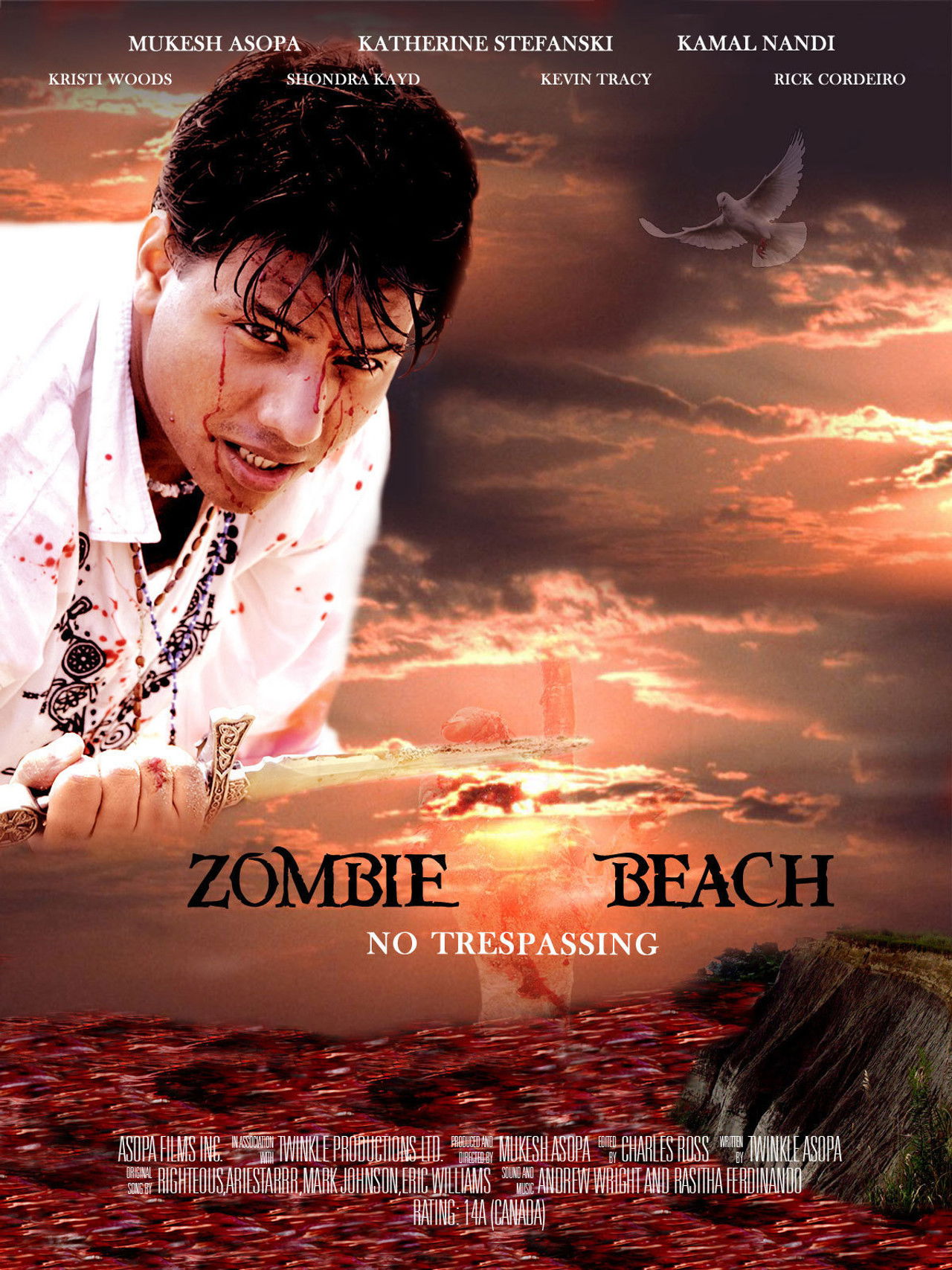 Zombie Beach Backdrop