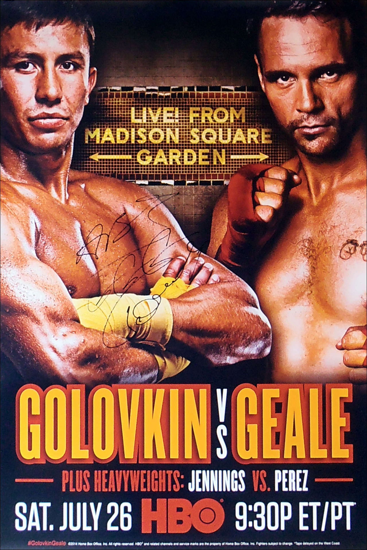 Gennady Golovkin vs. Daniel Geale Backdrop