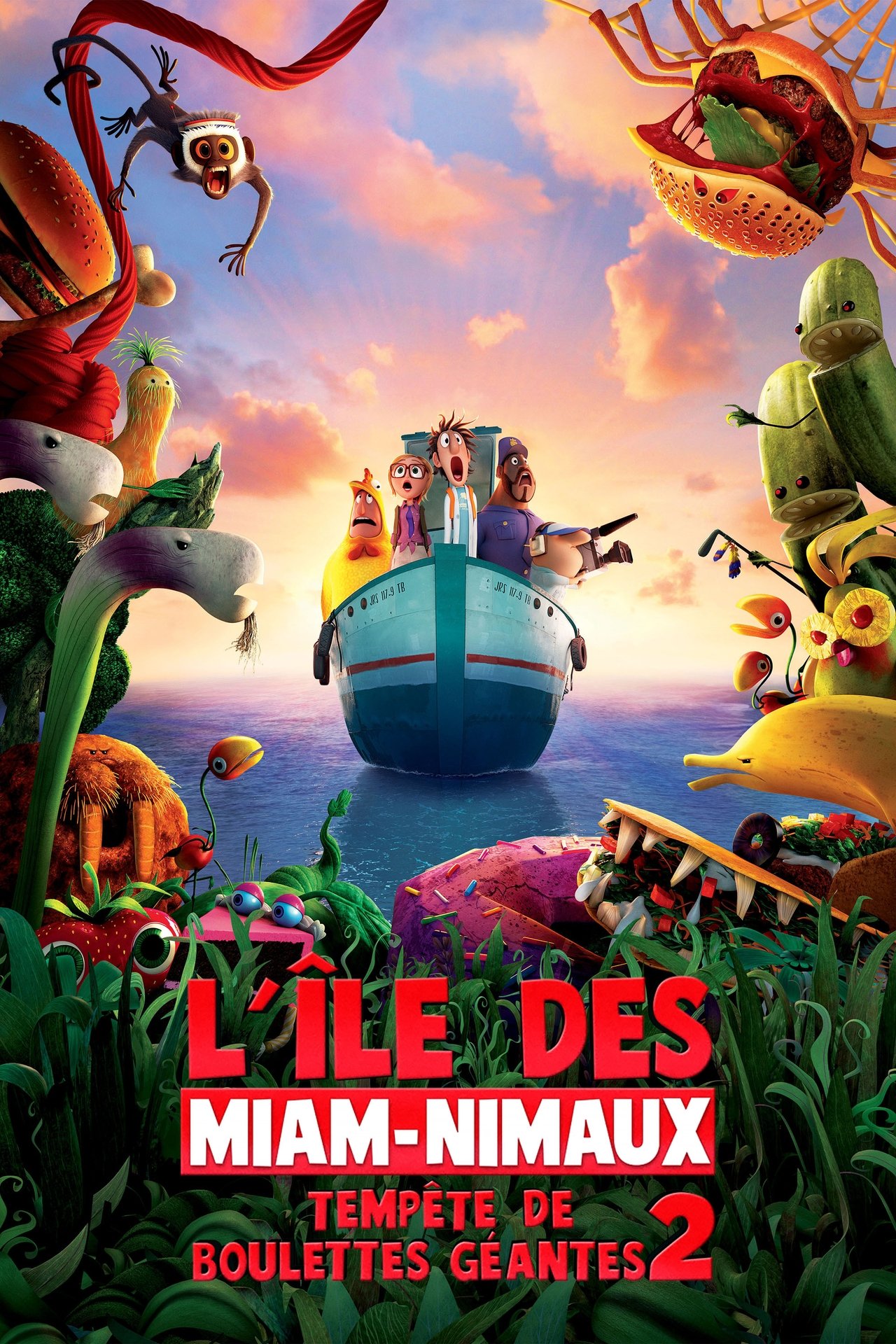 L'Île des Miam-nimaux : Tempête de boulettes géantes 2 poster