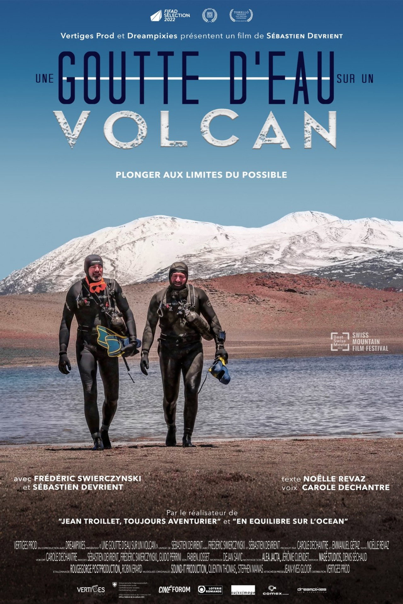 Une goutte d’eau sur un volcan filmaffisch