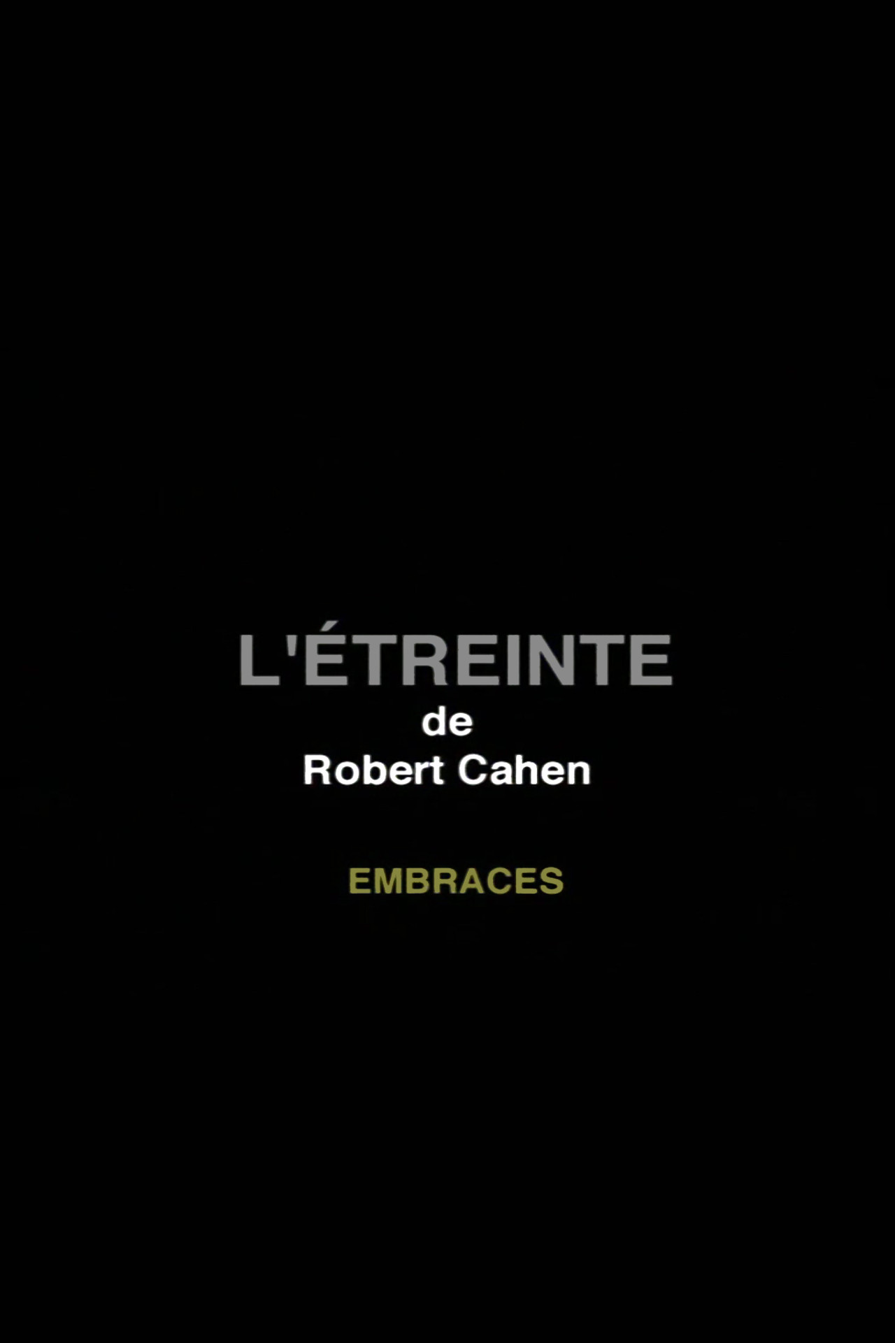 L'Étreinte filmaffisch