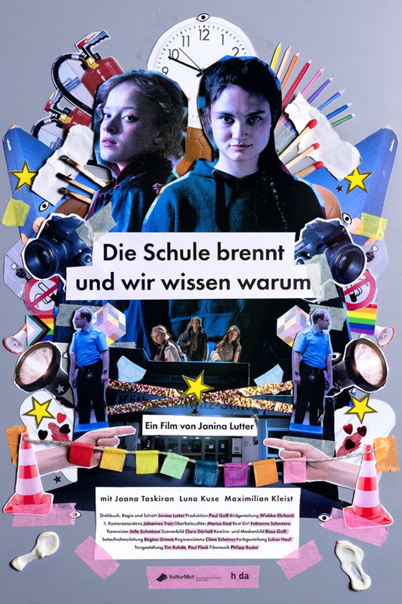 Die Schule brennt und wir wissen warum Backdrop