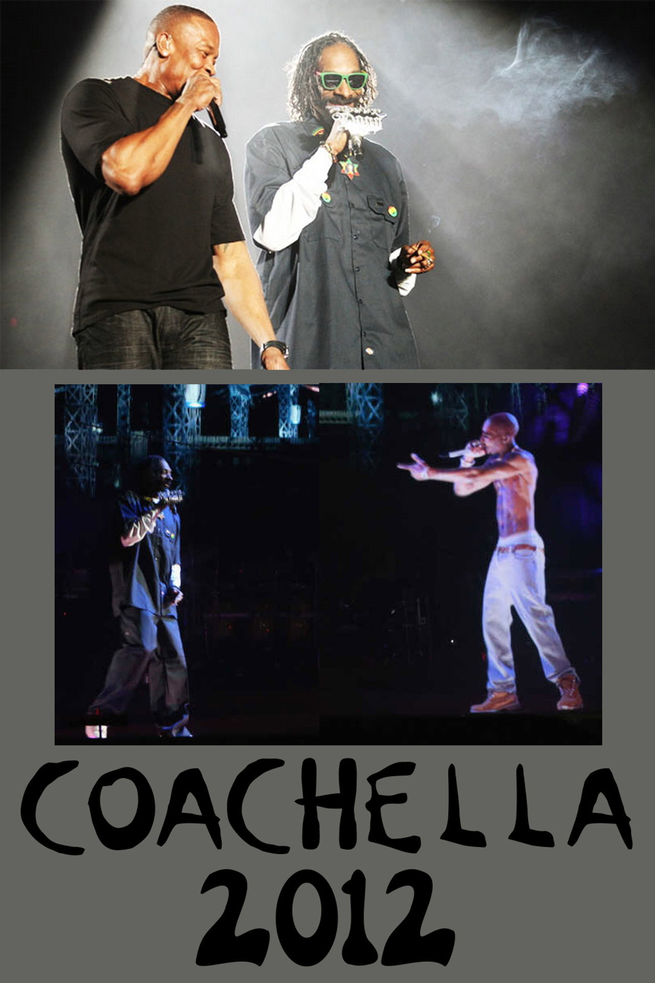 Dr. Dre and Snoop Dogg at Coachella 2012 Backdrop