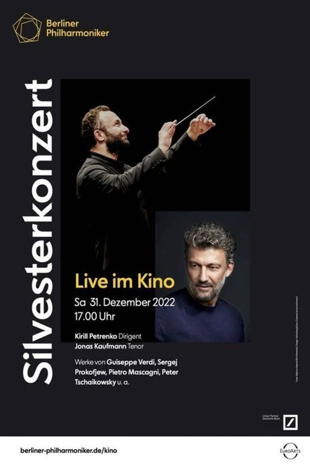 Berliner Philharmoniker 2022/23: Silvesterkonzert mit Kirill Petrenko und Jonas Kaufmann Backdrop