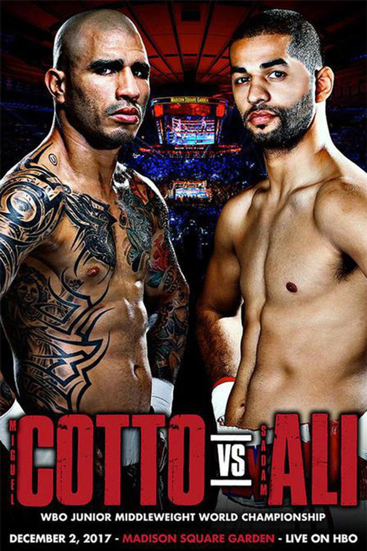 Miguel Cotto vs. Sadam Ali filmaffisch