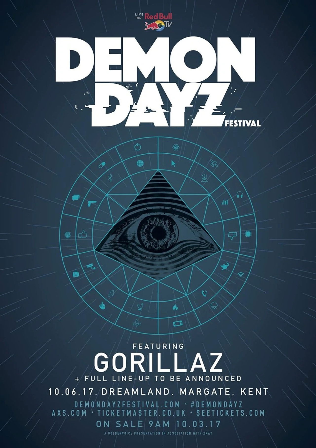 Gorillaz: Demon Dayz Festival Backdrop