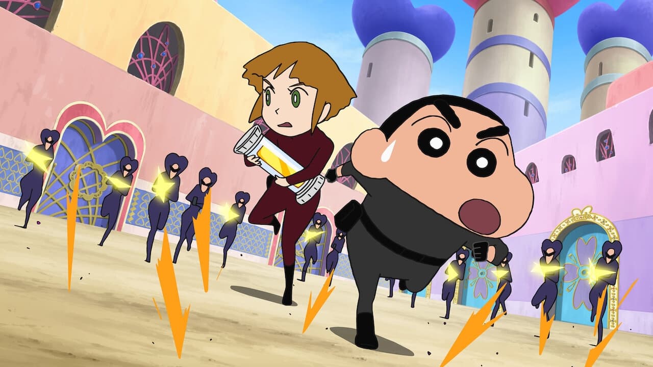 Scen från Crayon Shin-chan - The Storm Called: Operation Golden Spy