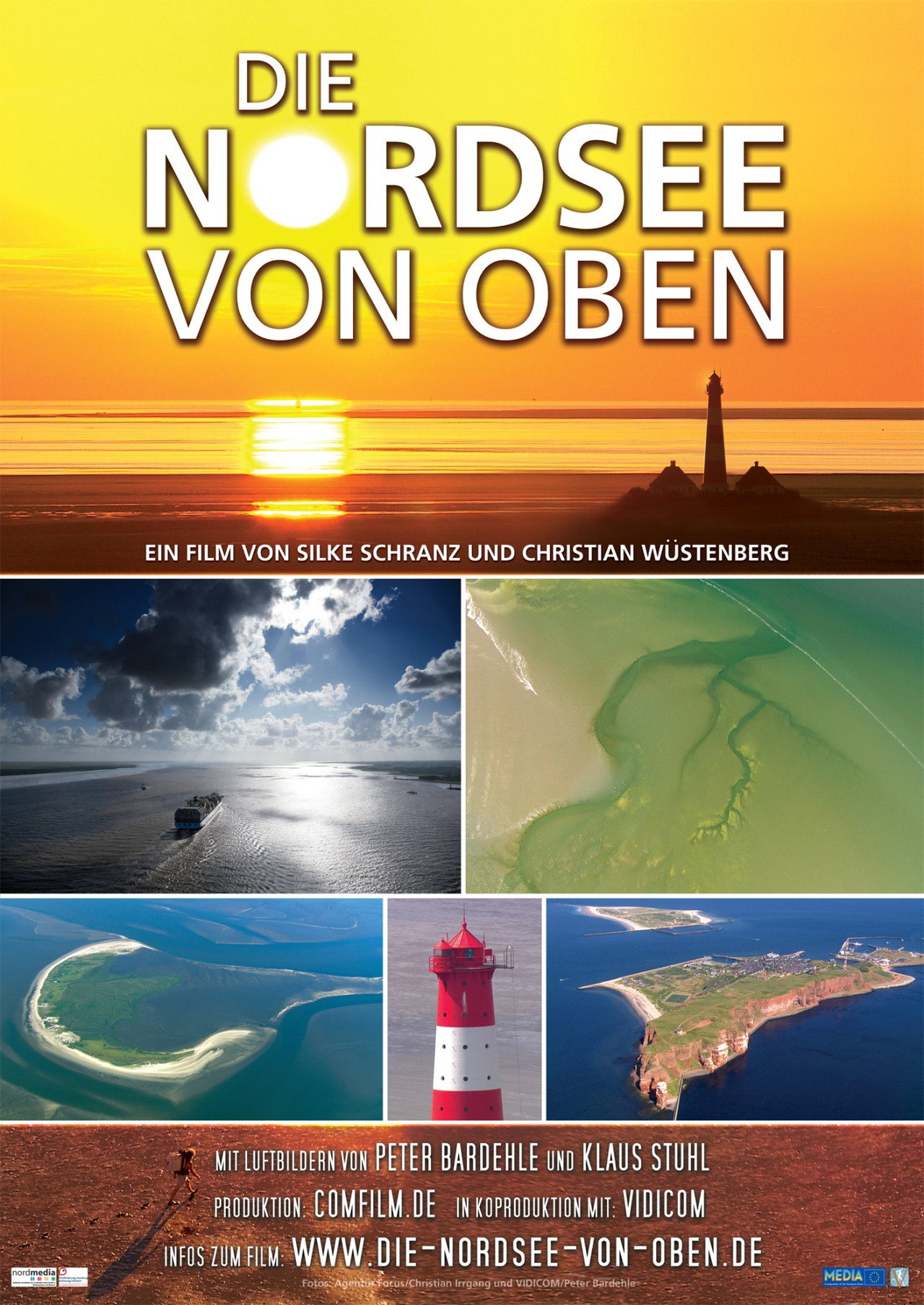 Die Nordsee von oben filmaffisch